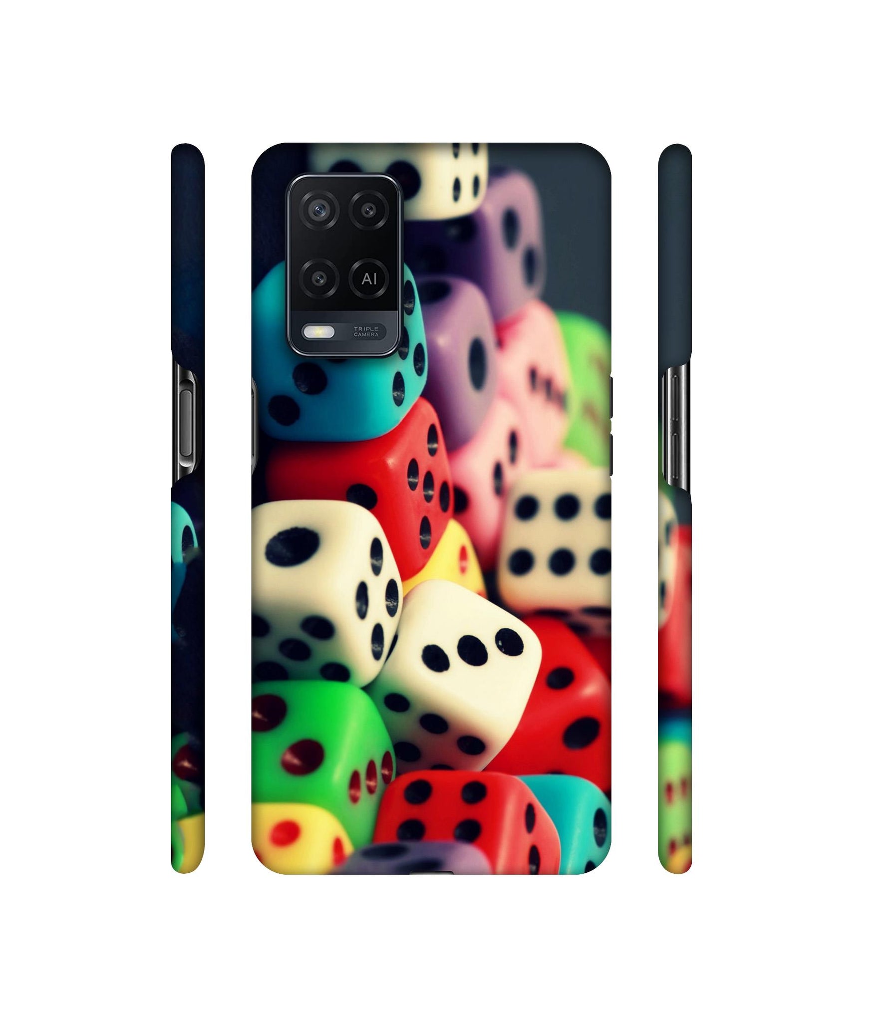 Dice Designer Hard Back Cover for Oppo A54 4G