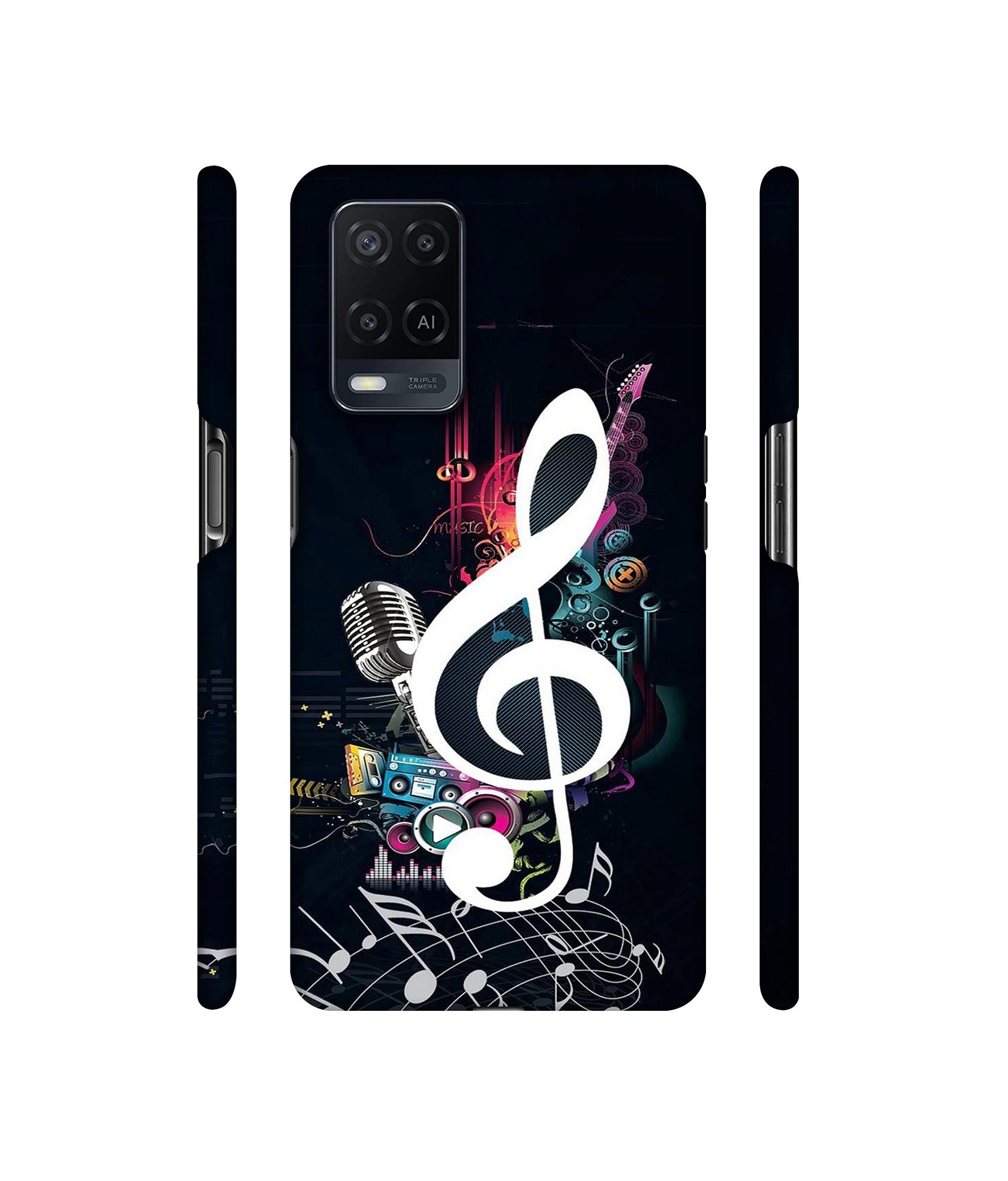 Mike and Music Designer Hard Back Cover for Oppo A54 4G