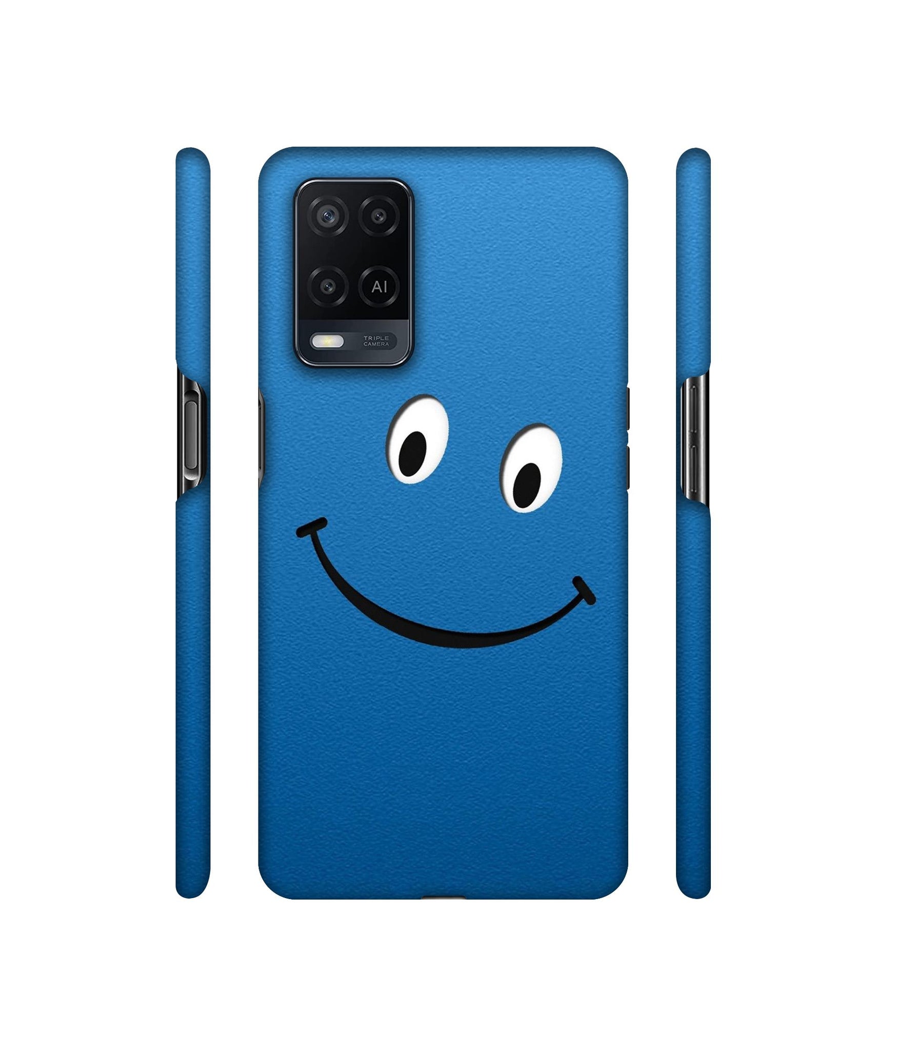 Happy Designer Hard Back Cover for Oppo A54 4G