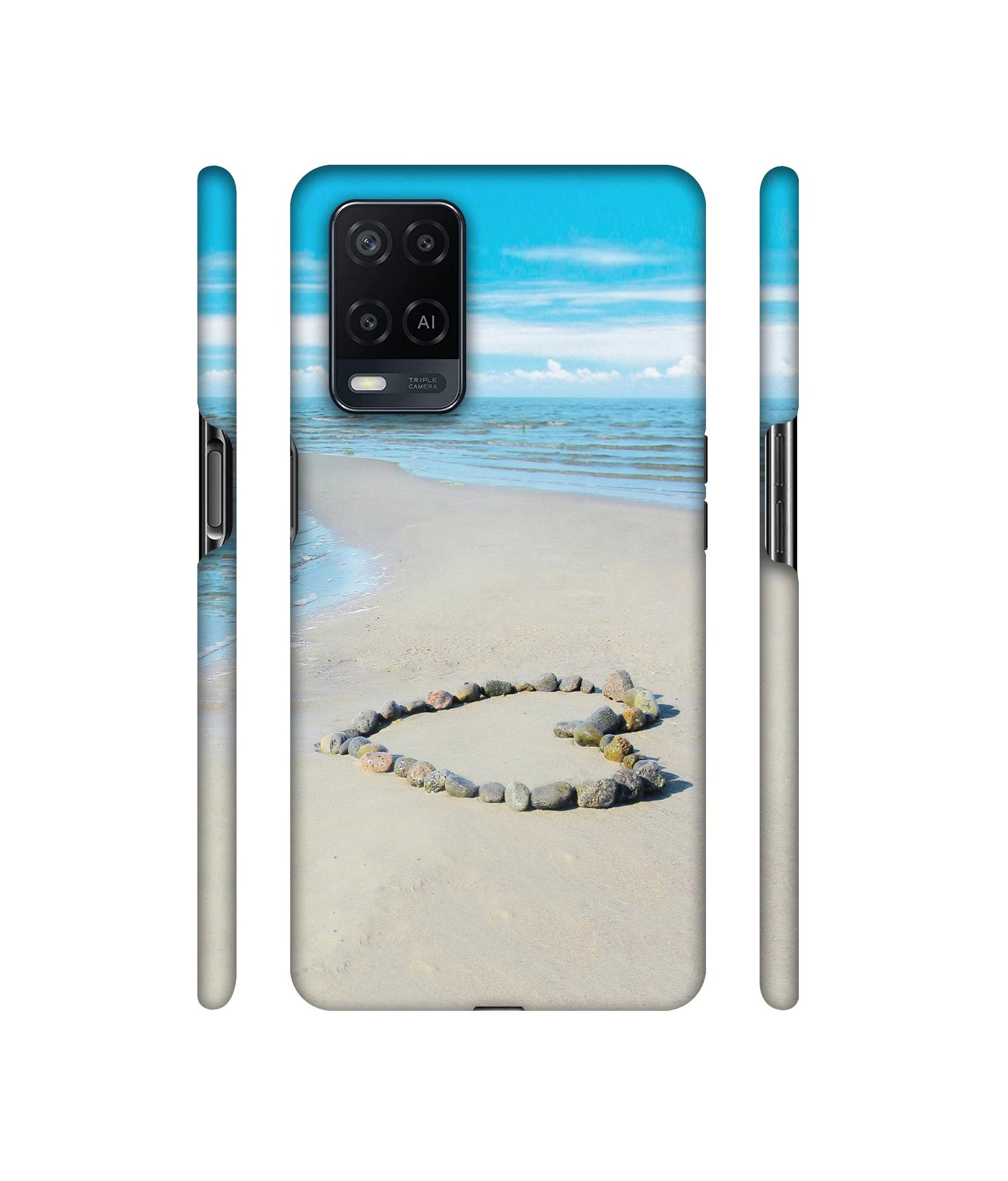 Stone Love Designer Hard Back Cover for Oppo A54 4G