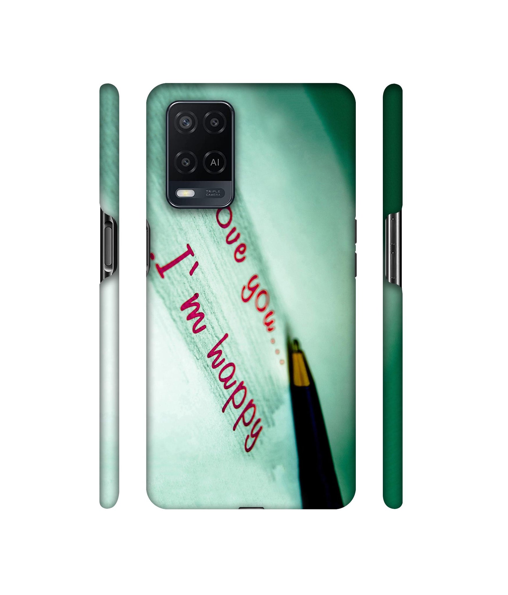 Love Quote Designer Hard Back Cover for Oppo A54 4G