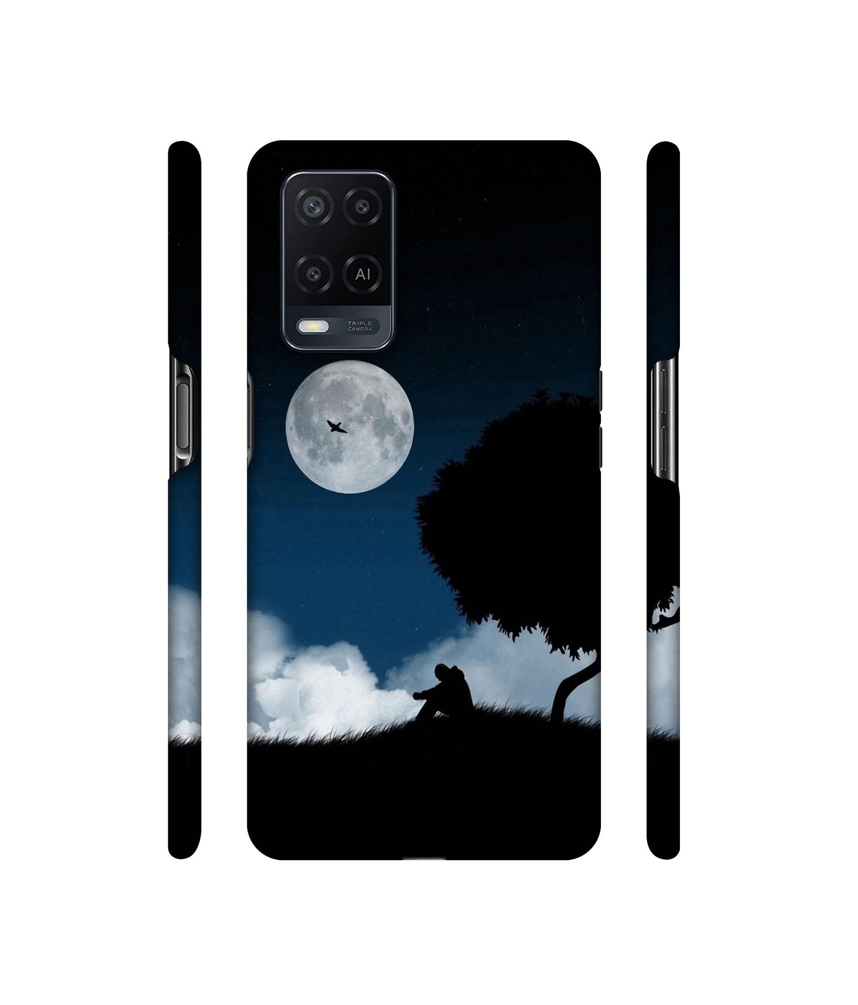 Solitude Tree Designer Hard Back Cover for Oppo A54 4G