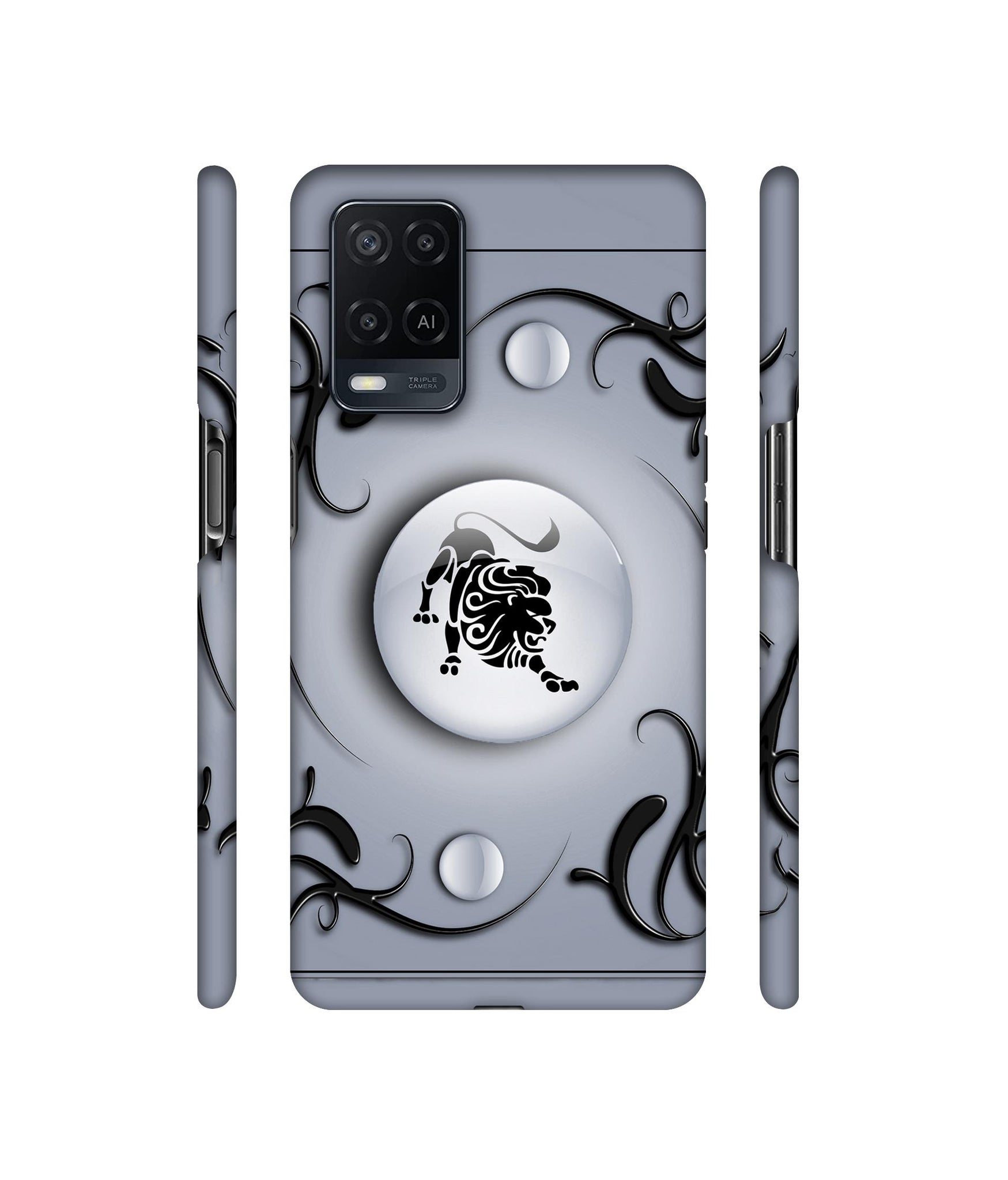 Leo Designer Hard Back Cover for Oppo A54 4G