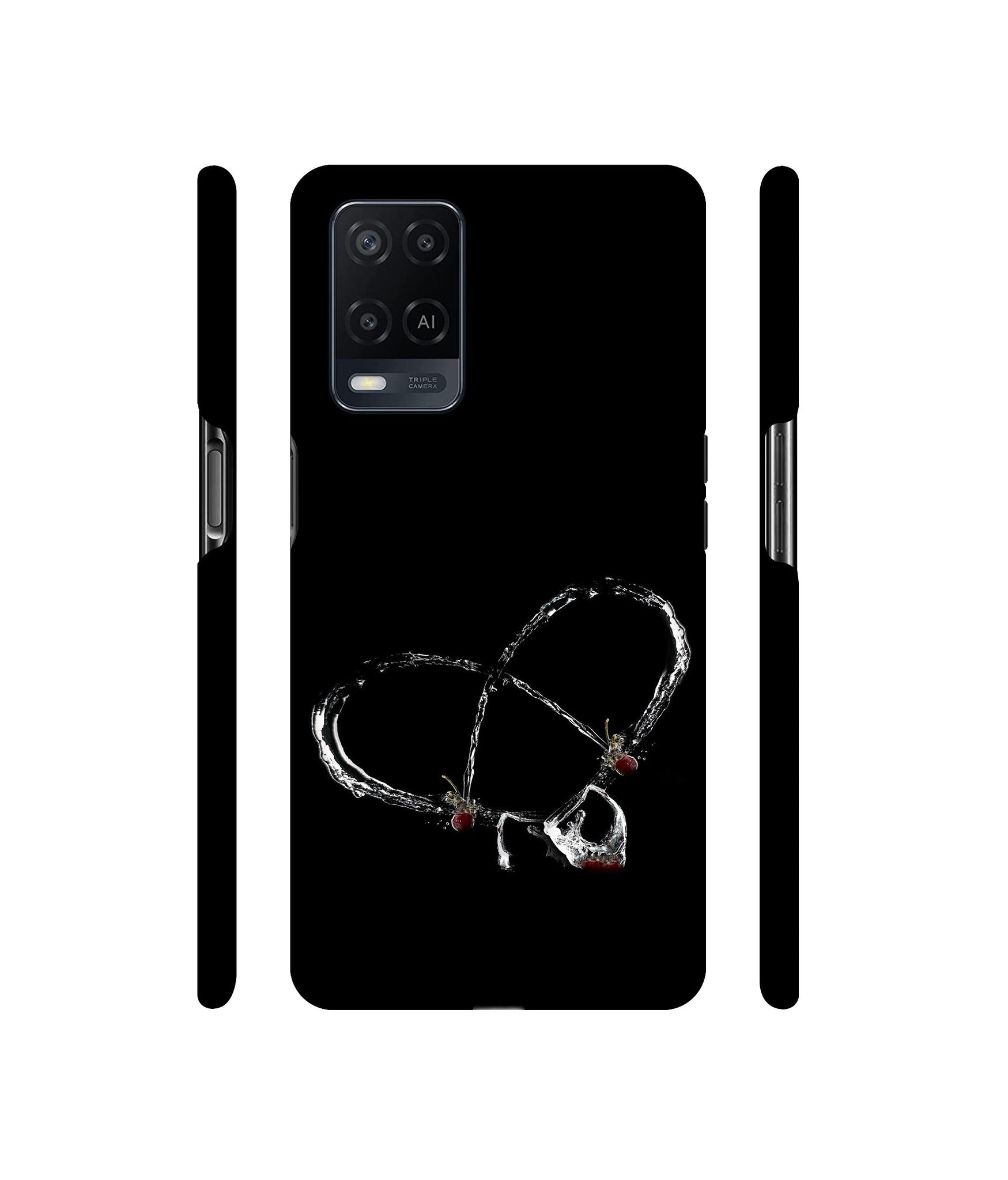 Heart Wine Designer Hard Back Cover for Oppo A54 4G