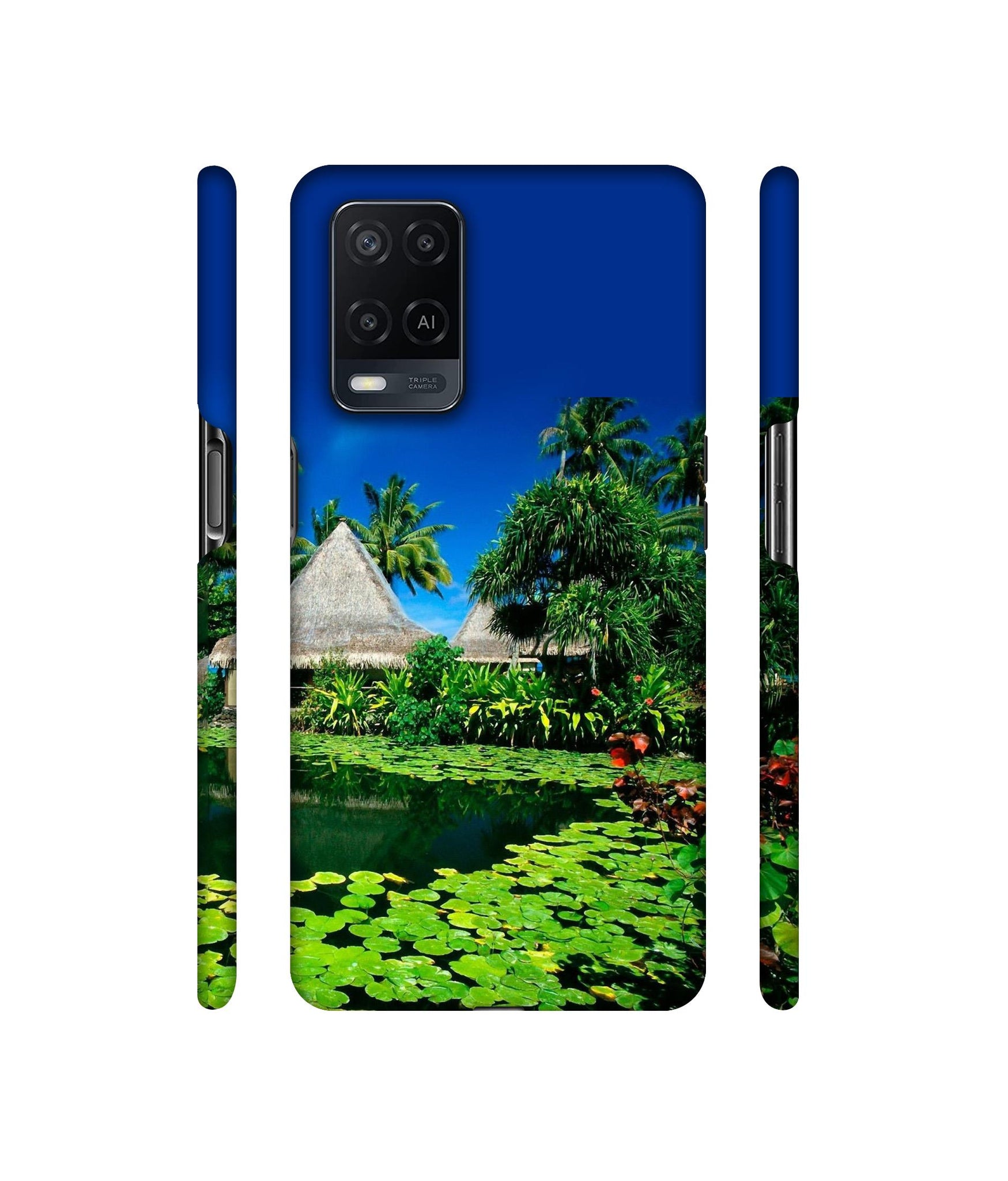 Tropics Water Designer Hard Back Cover for Oppo A54 4G
