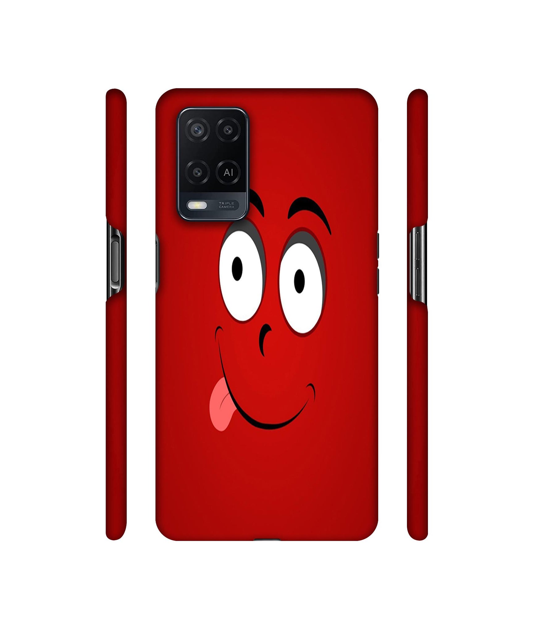 Greedy Smile Designer Hard Back Cover for Oppo A54 4G