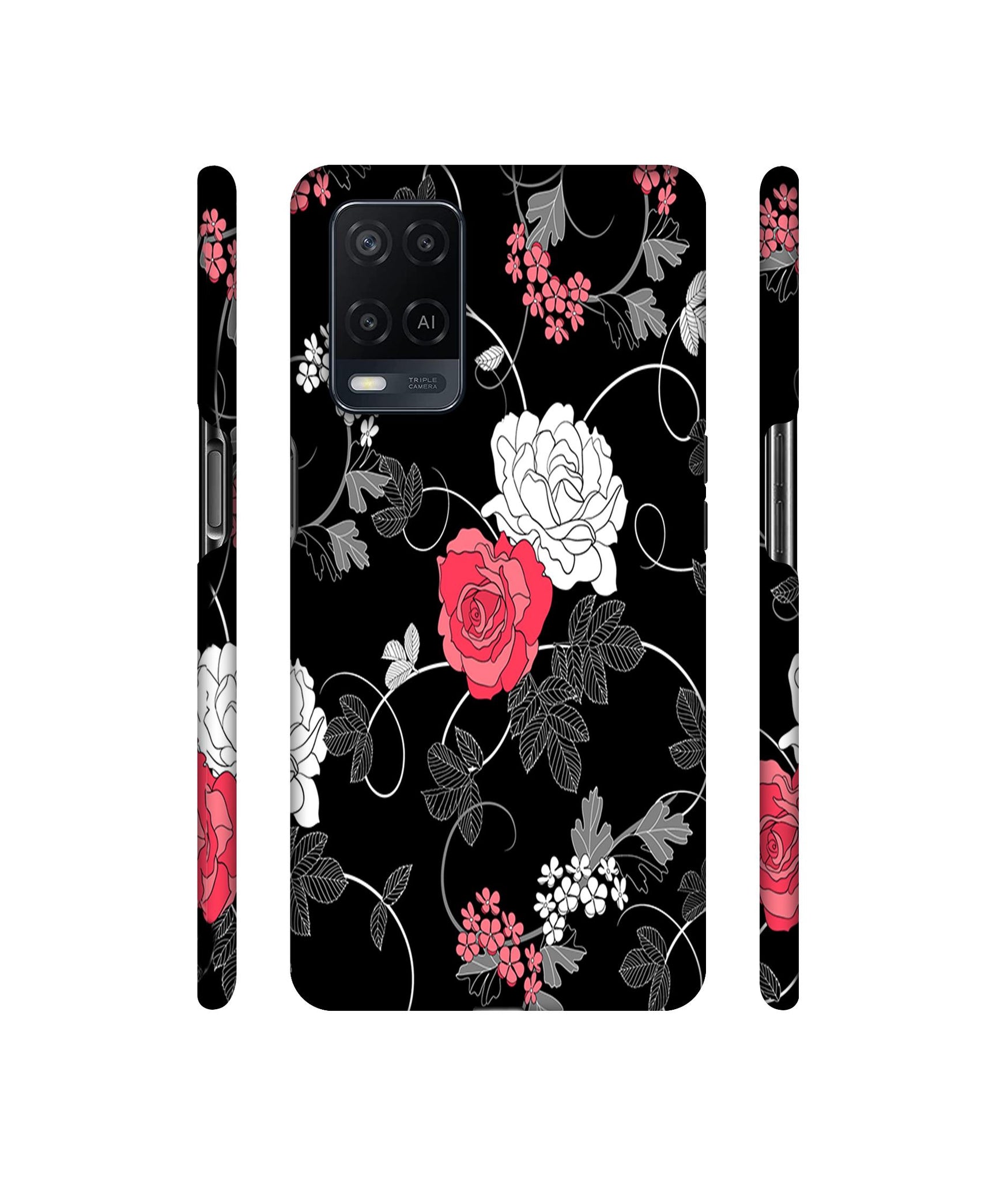 Roses Designer Hard Back Cover for Oppo A54 4G