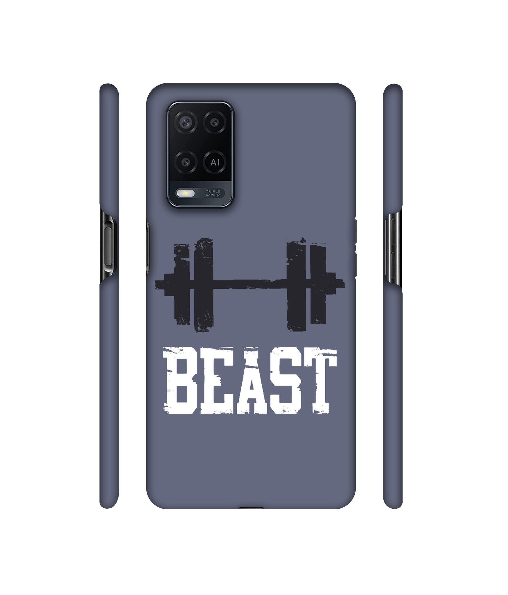 Beast Gym Designer Hard Back Cover for Oppo A54 4G