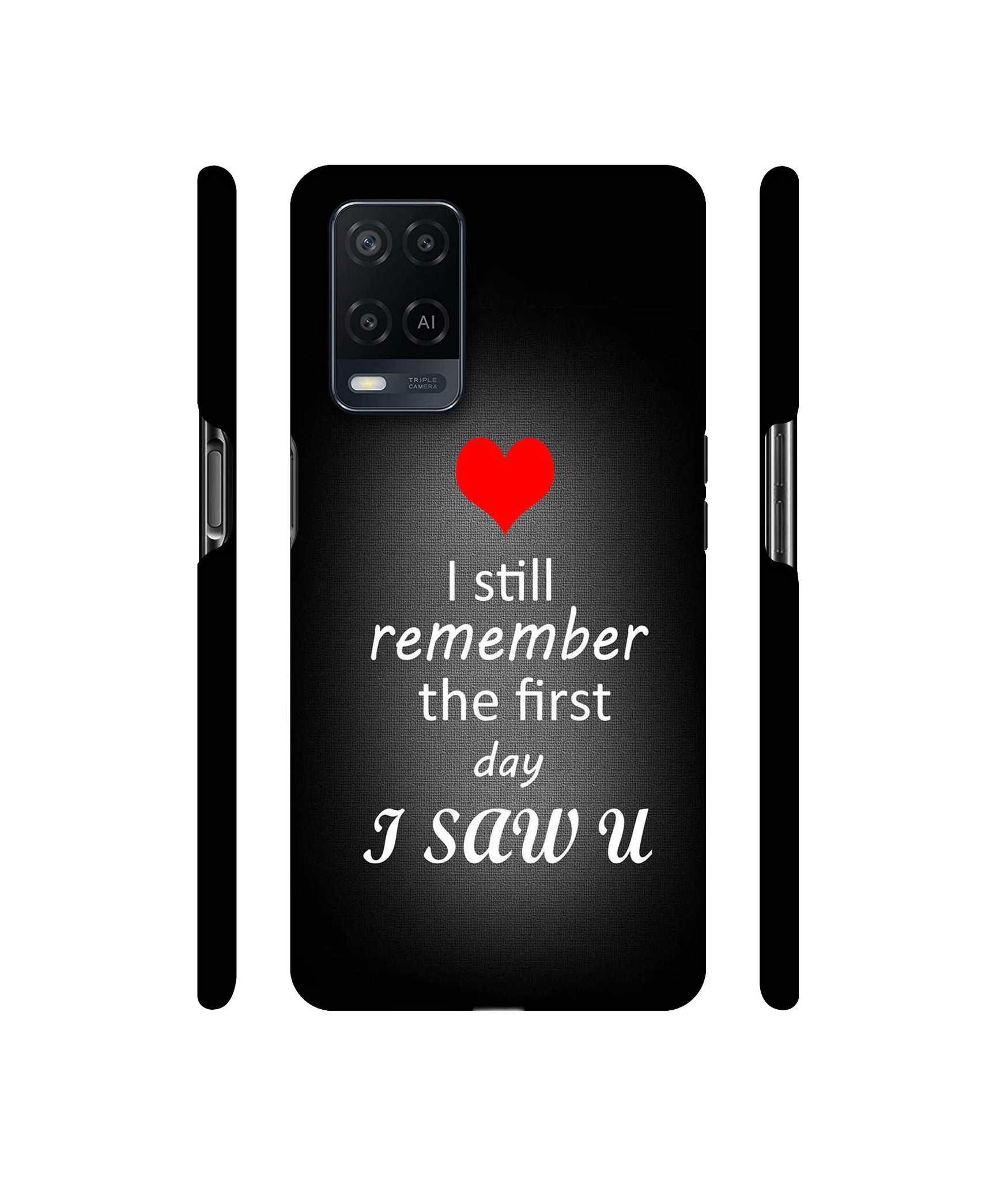 I Saw You Heart Designer Hard Back Cover for Oppo A54 4G