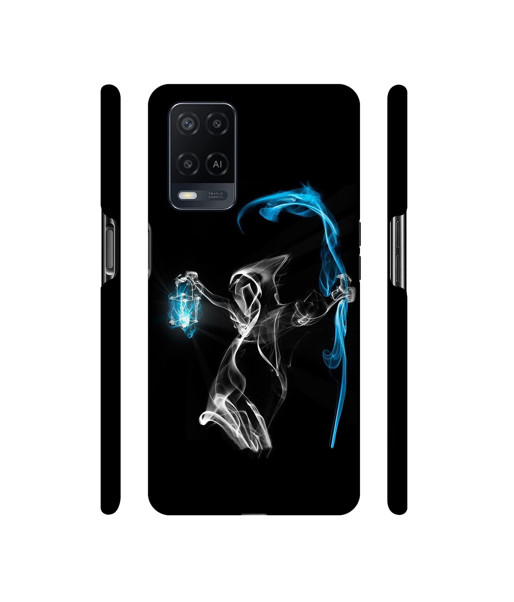 3D Skull Designer Hard Back Cover for Oppo A54 4G