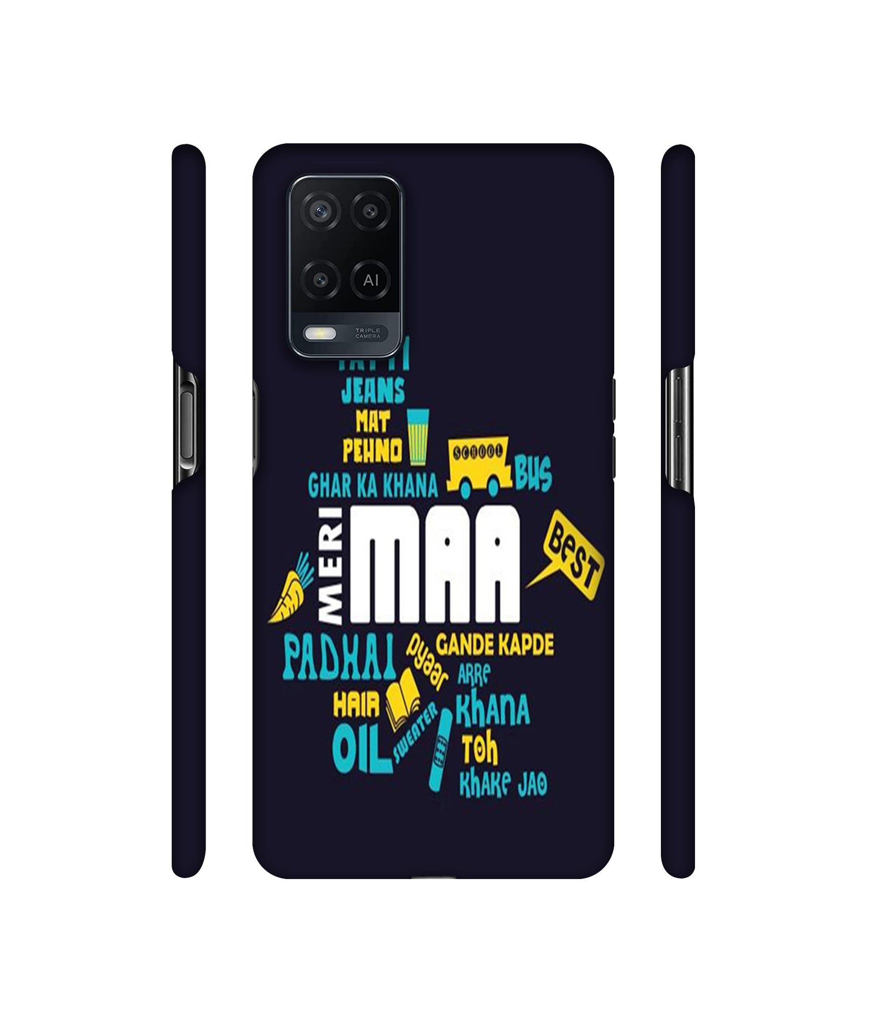 Maa Designer Hard Back Cover for Oppo A54 4G