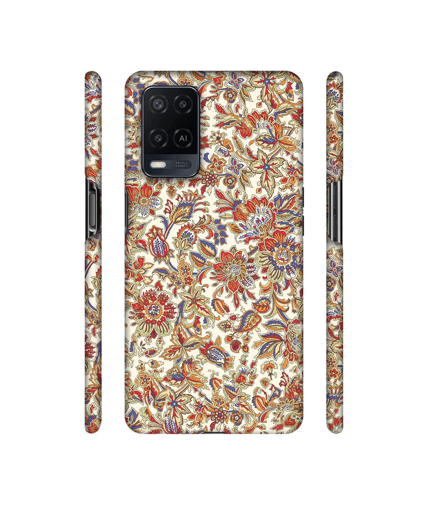 Floral Designer Hard Back Cover for Oppo A54 4G