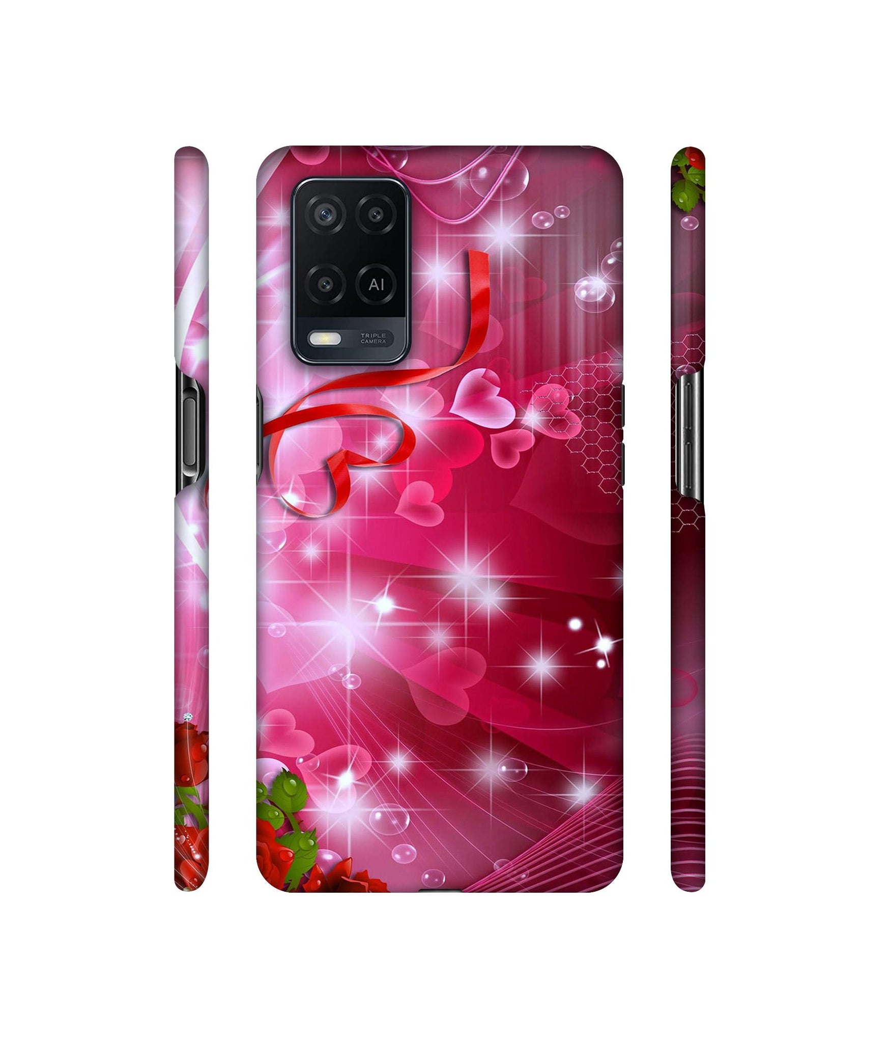 Love Designer Hard Back Cover for Oppo A54 4G
