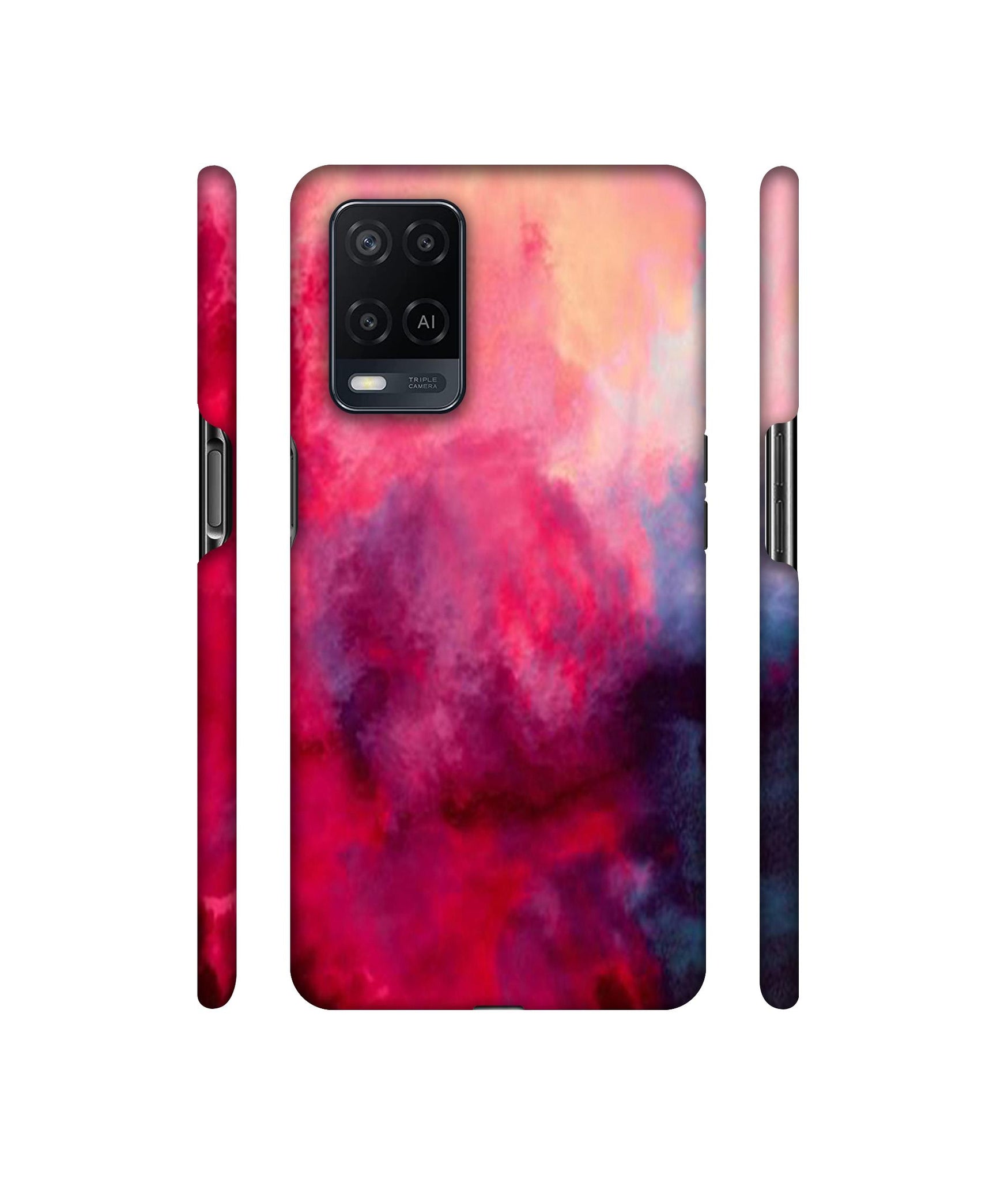 Holi Color Designer Hard Back Cover for Oppo A54 4G