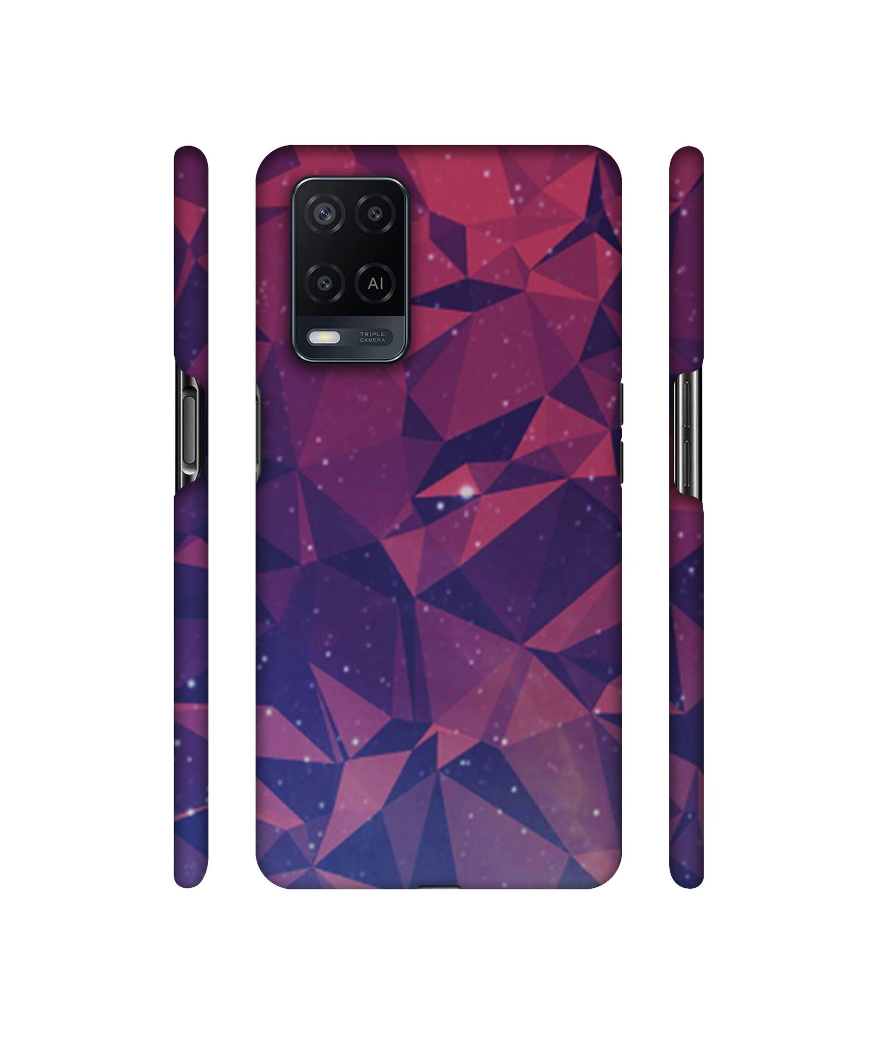 Bad Color Shape Designer Hard Back Cover for Oppo A54 4G