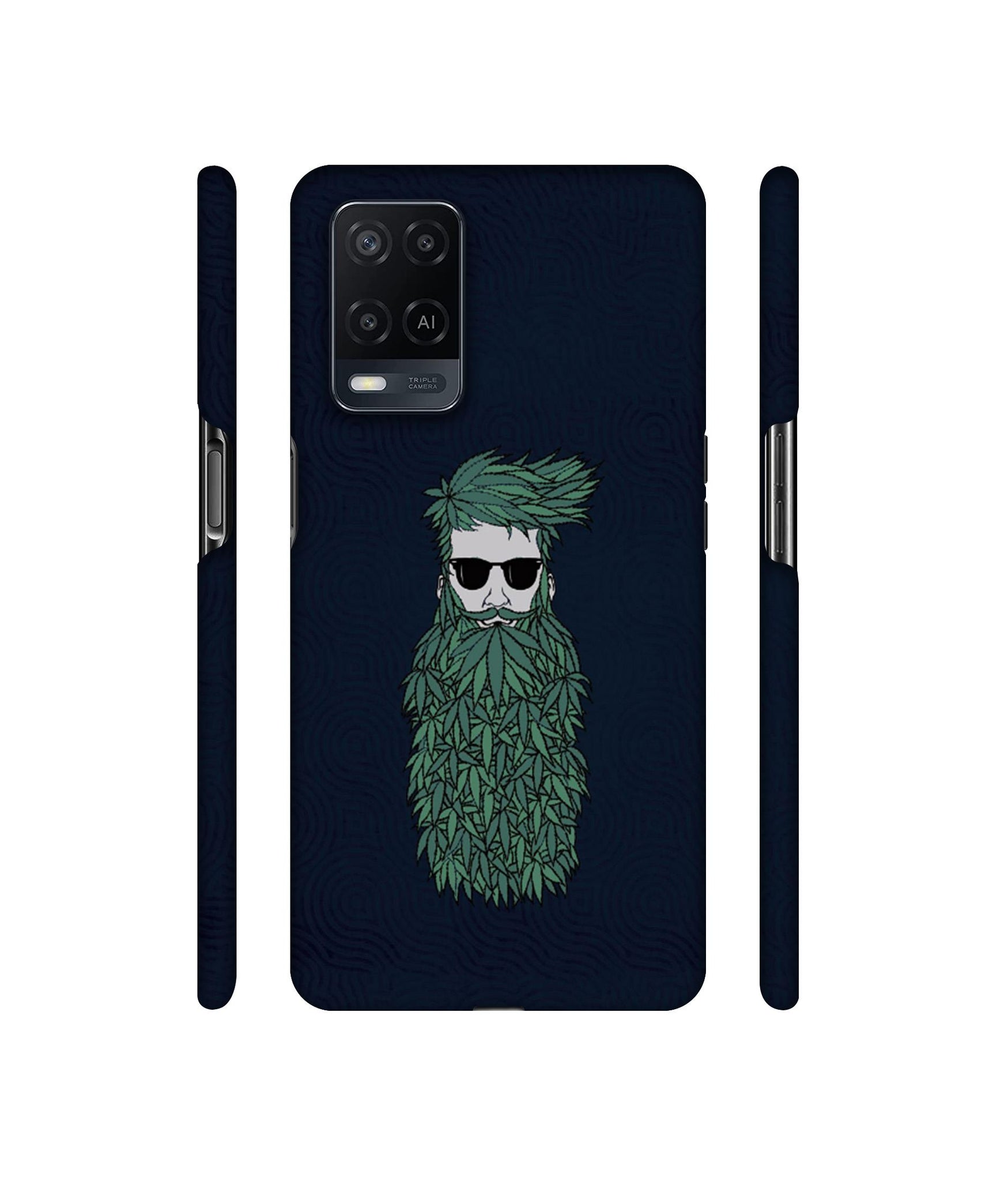 Beard Man Designer Hard Back Cover for Oppo A54 4G