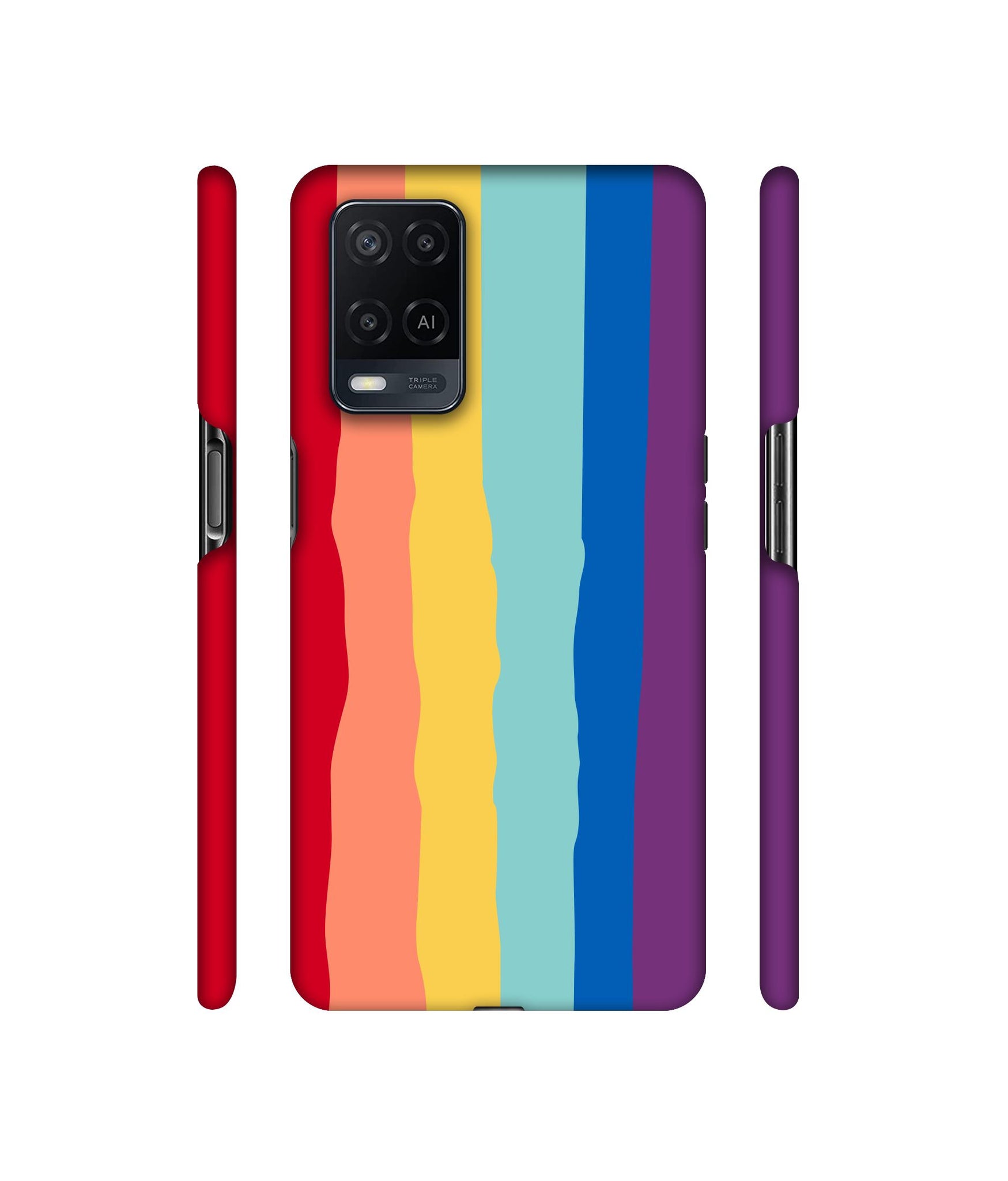 Rainbow1 Designer Hard Back Cover for Oppo A54 4G