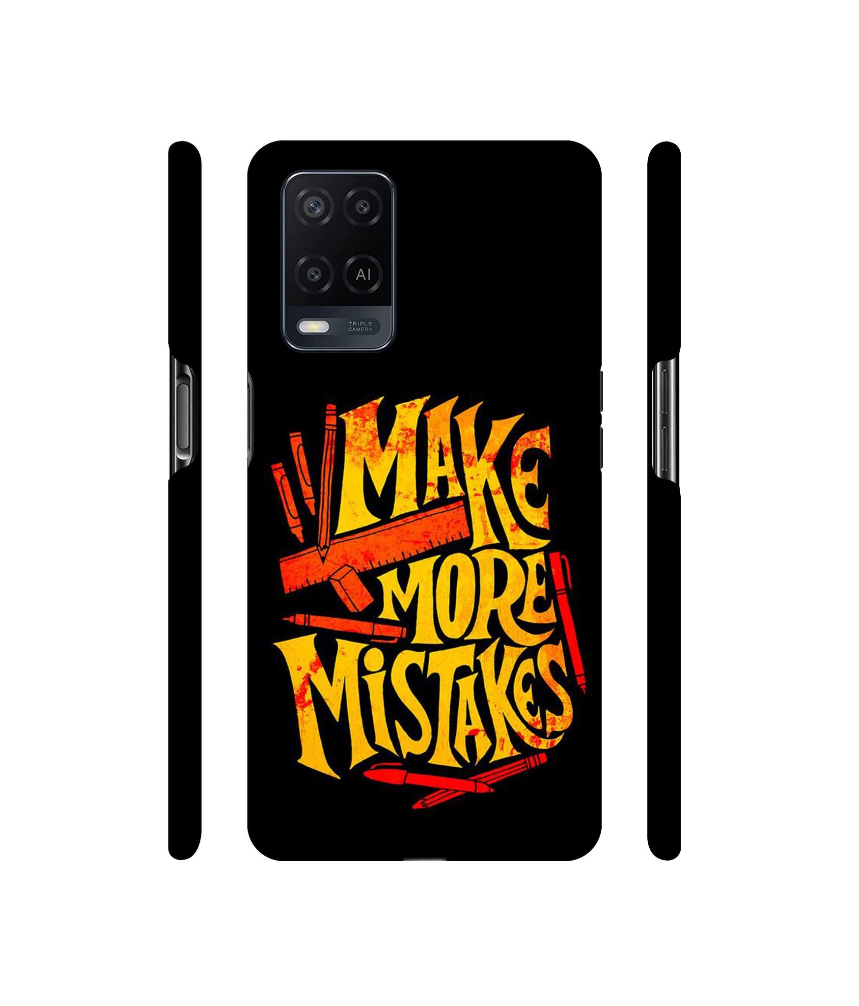 Make More Mistakes Designer Hard Back Cover for Oppo A54 4G