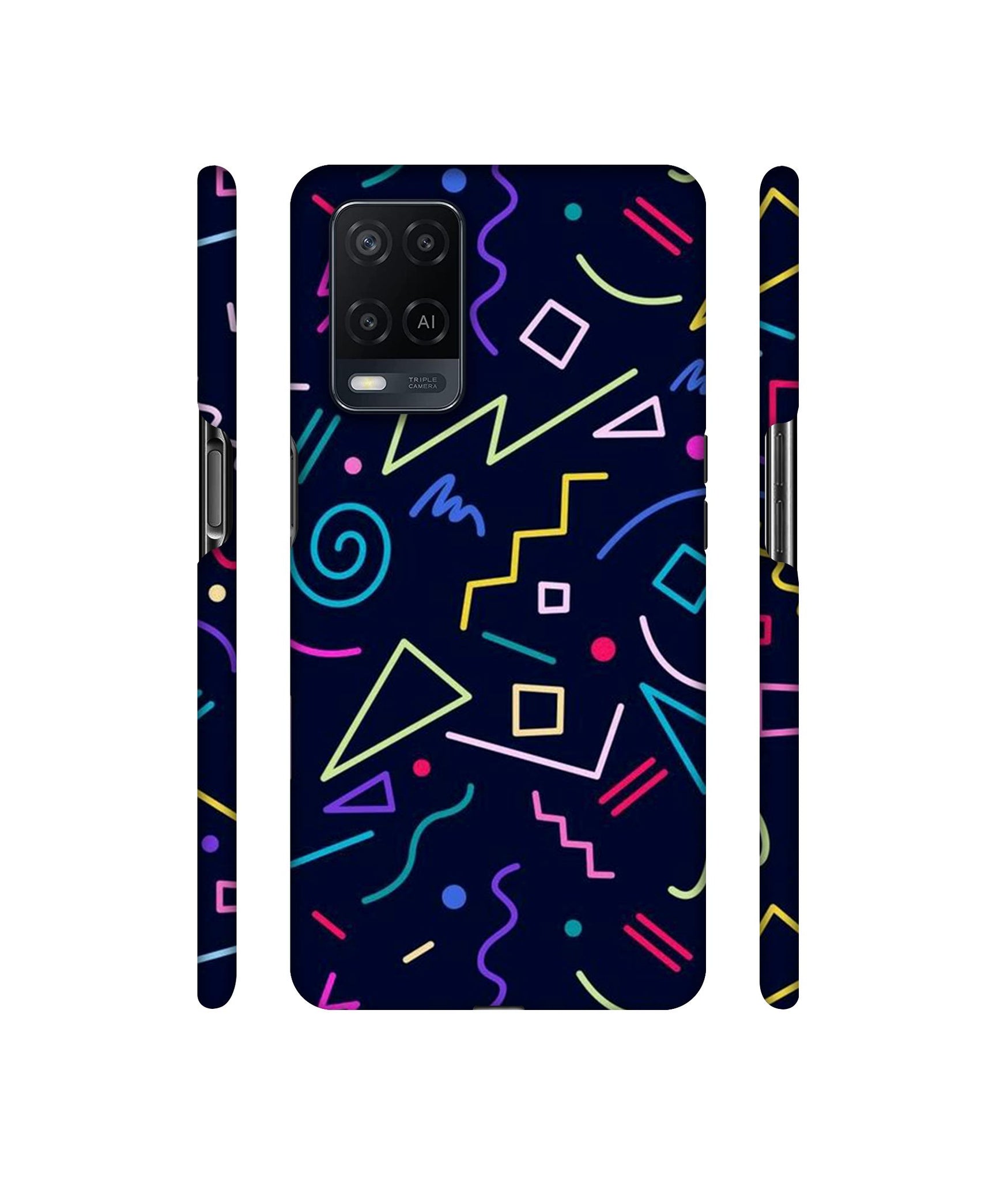 Sings Illustrator Designer Hard Back Cover for Oppo A54 4G