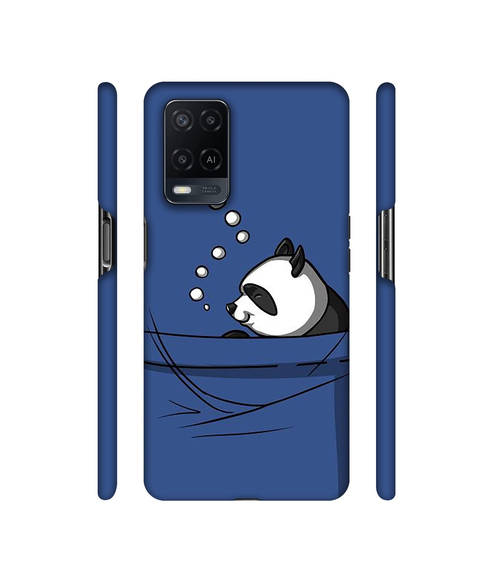 Lasy Panda Designer Hard Back Cover for Oppo A54 4G