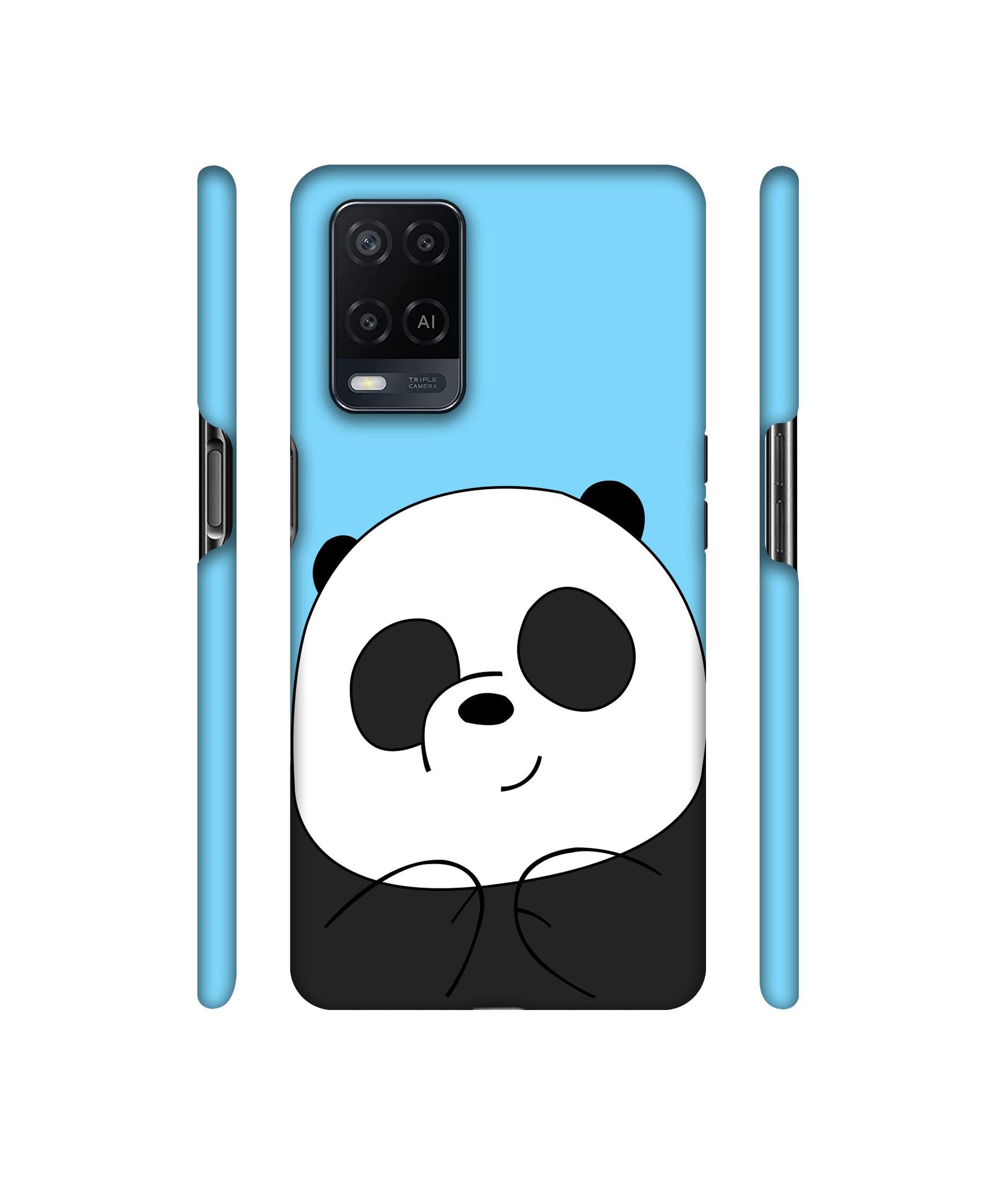 Cute Panda Designer Hard Back Cover for Oppo A54 4G