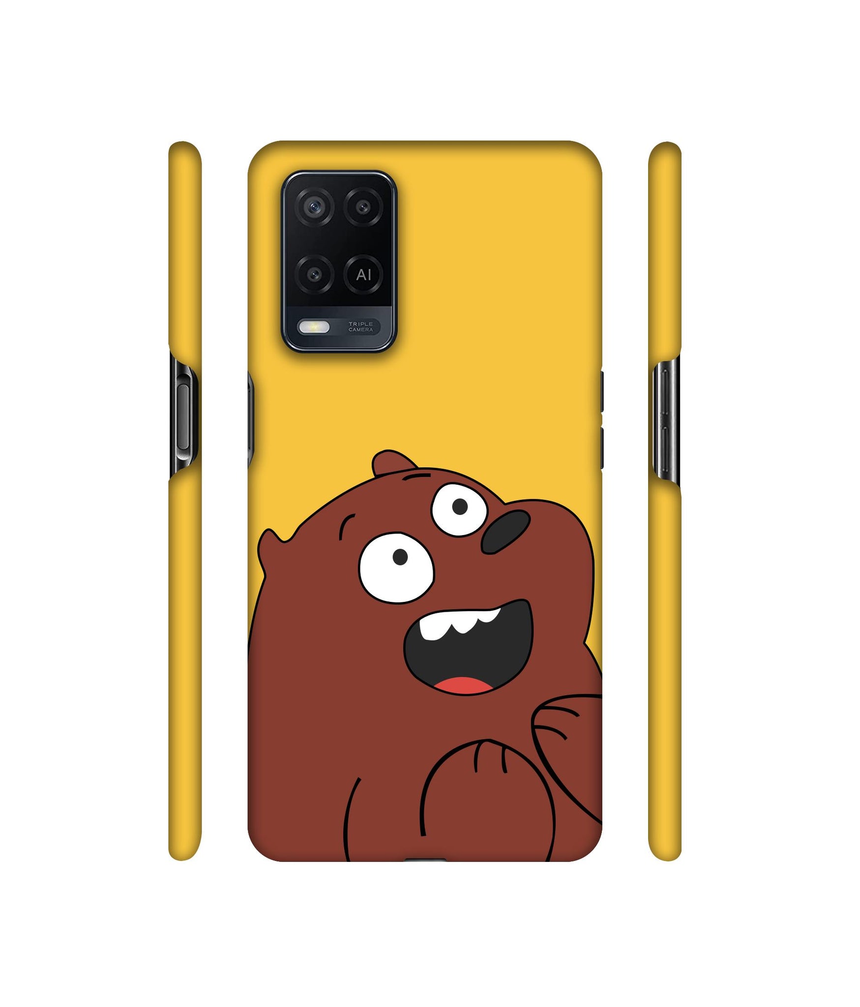 Surprice Face Beer Designer Hard Back Cover for Oppo A54 4G