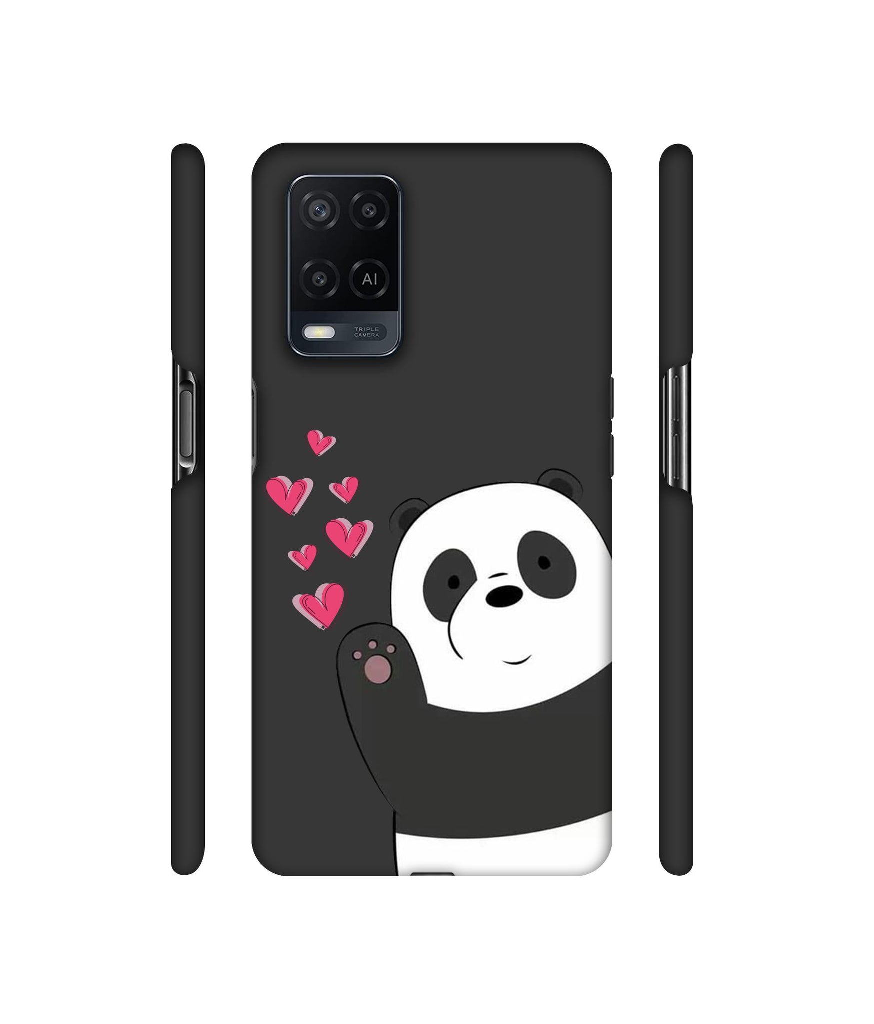Love Panda Designer Hard Back Cover for Oppo A54 4G