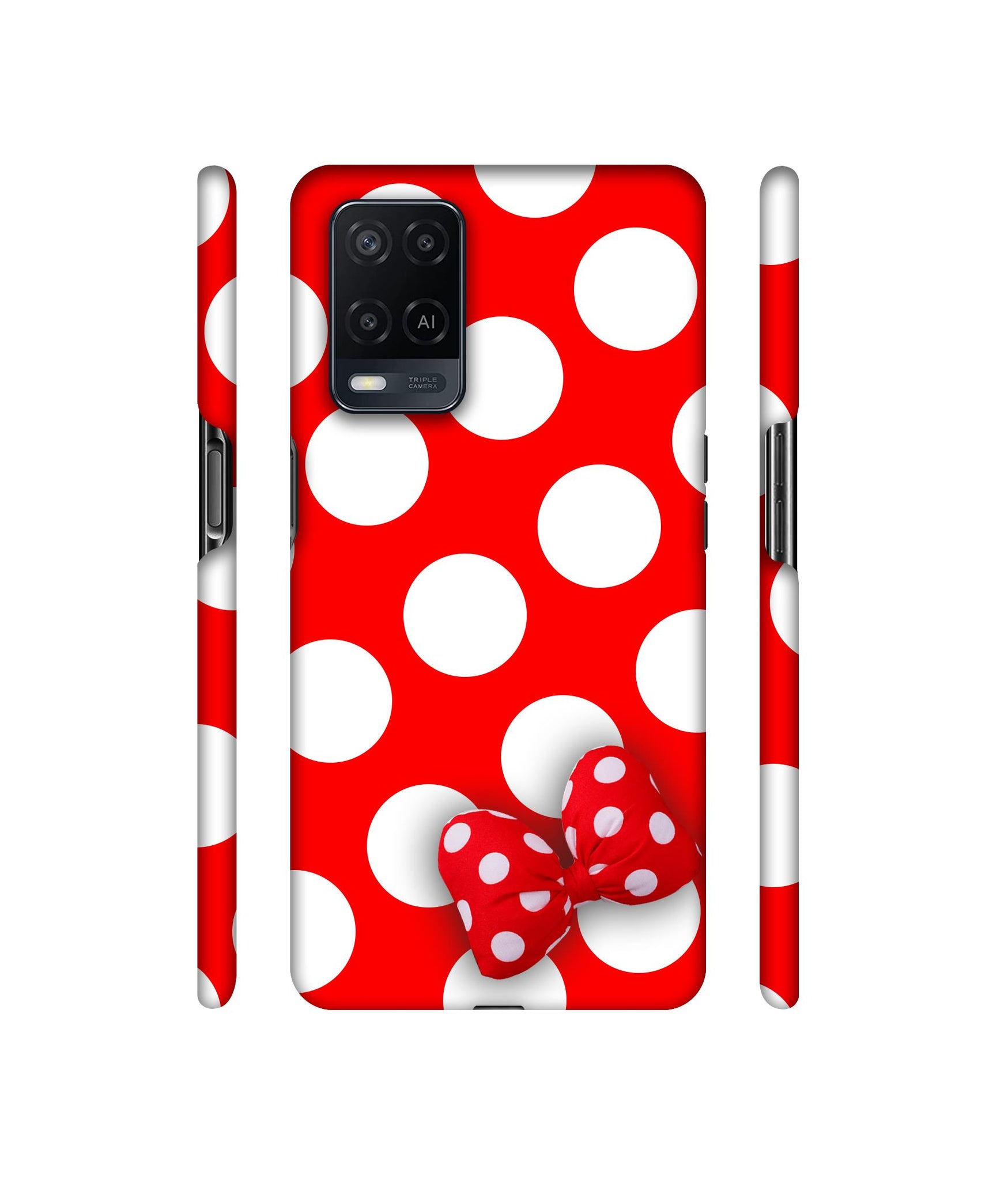 White Bubble Designer Hard Back Cover for Oppo A54 4G