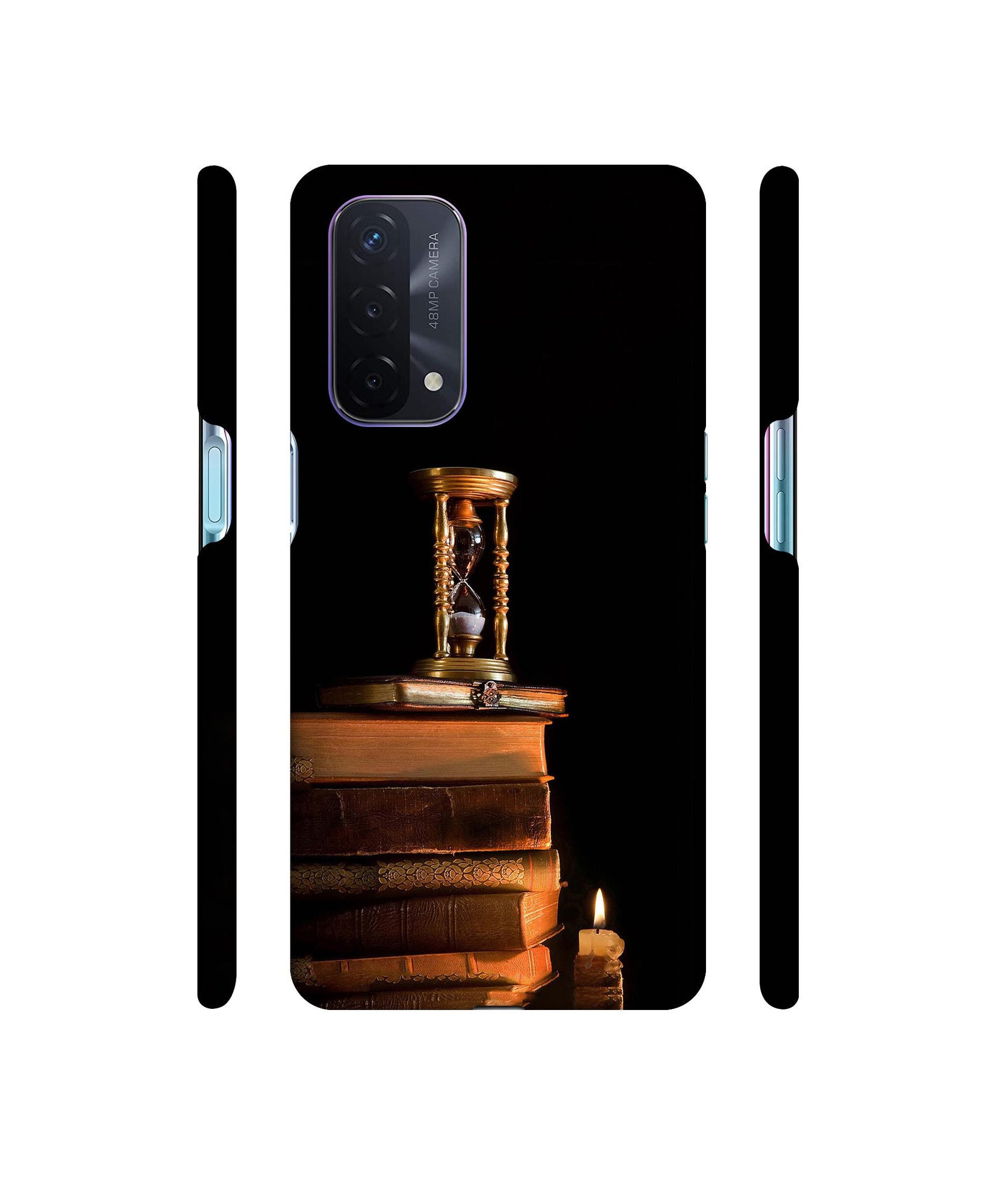 Magic Candles Books Designer Hard Back Cover for Oppo A74 5G