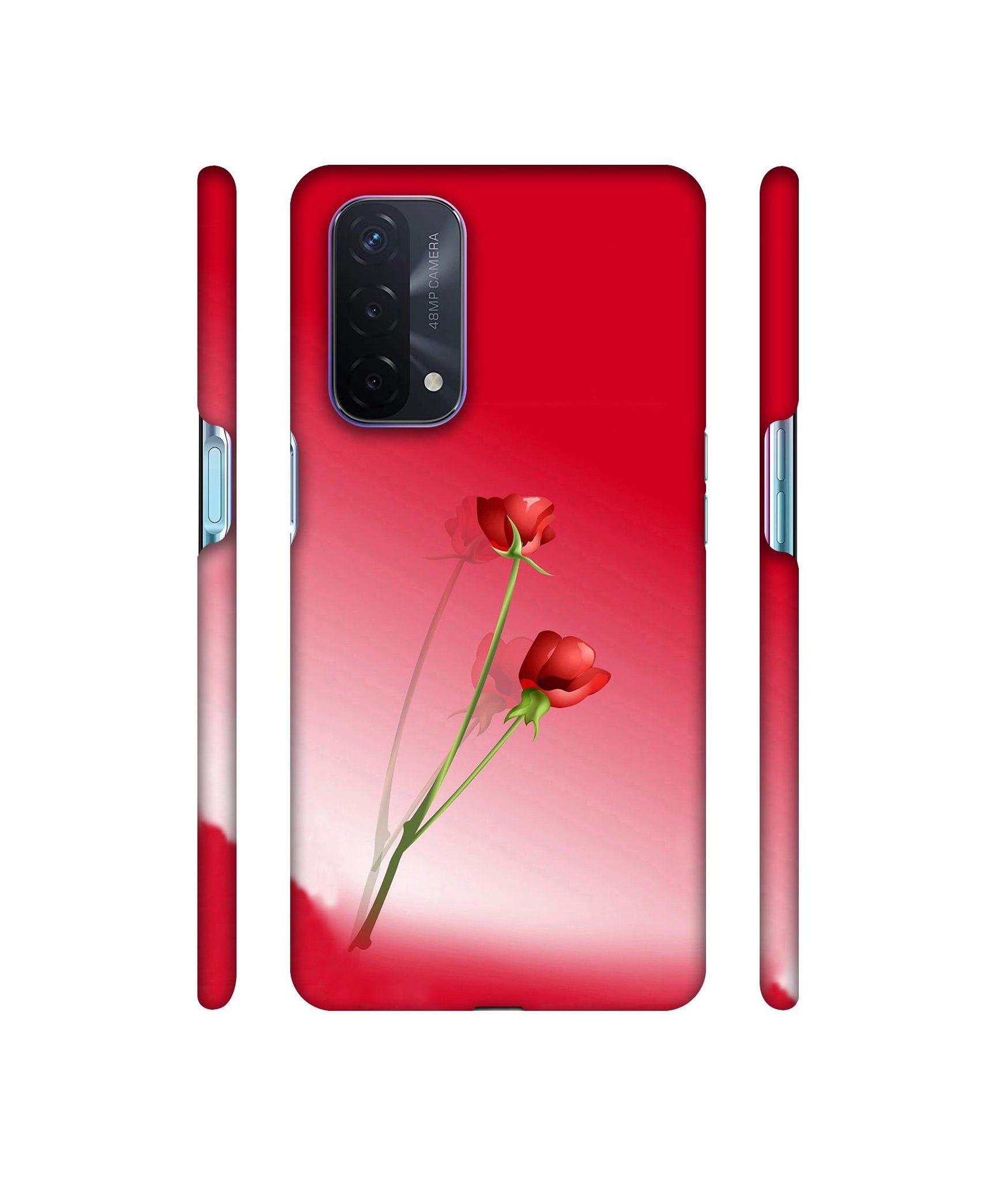 Red Roses Designer Hard Back Cover for Oppo A74 5G