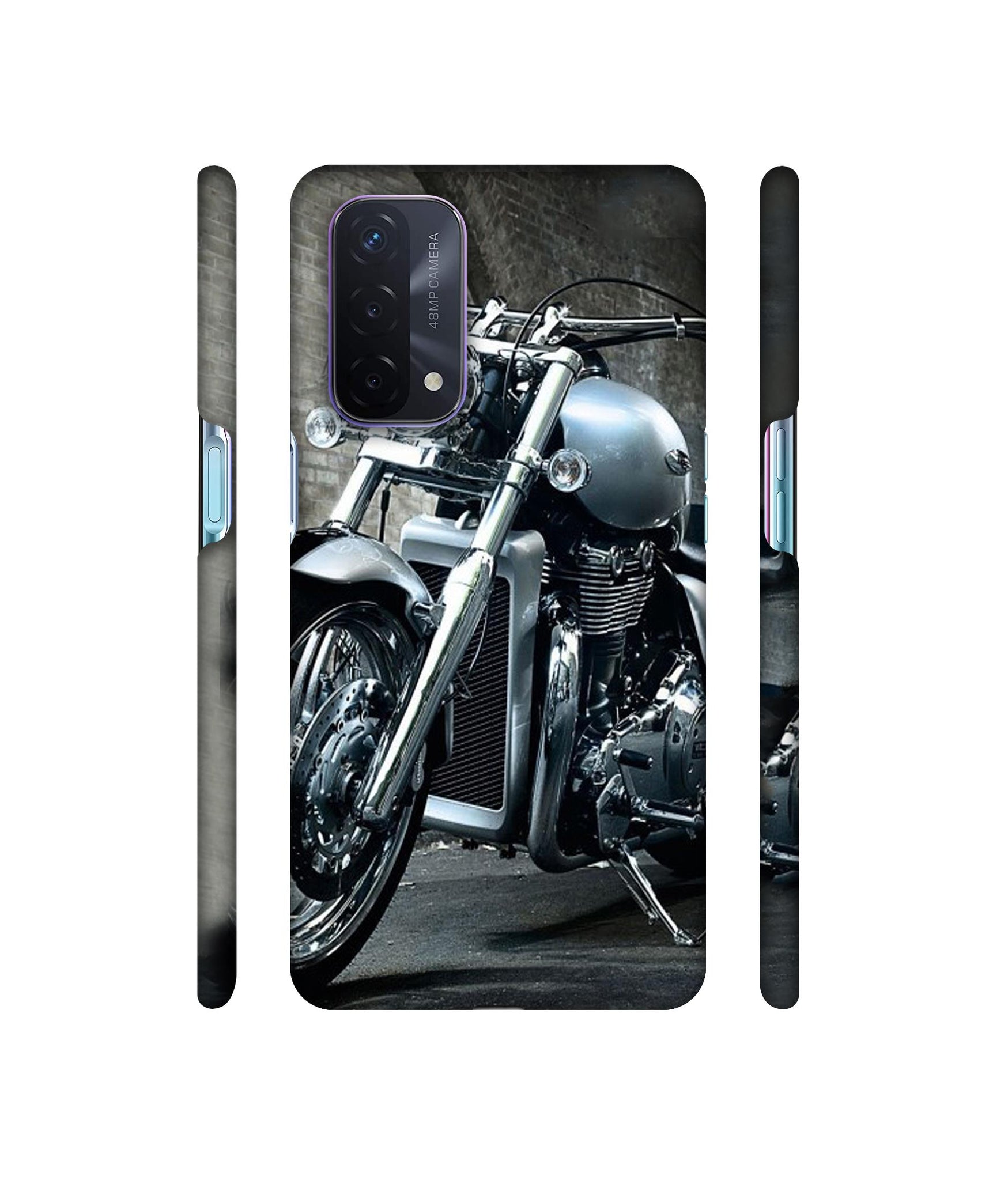 Motorcycle Designer Hard Back Cover for Oppo A74 5G