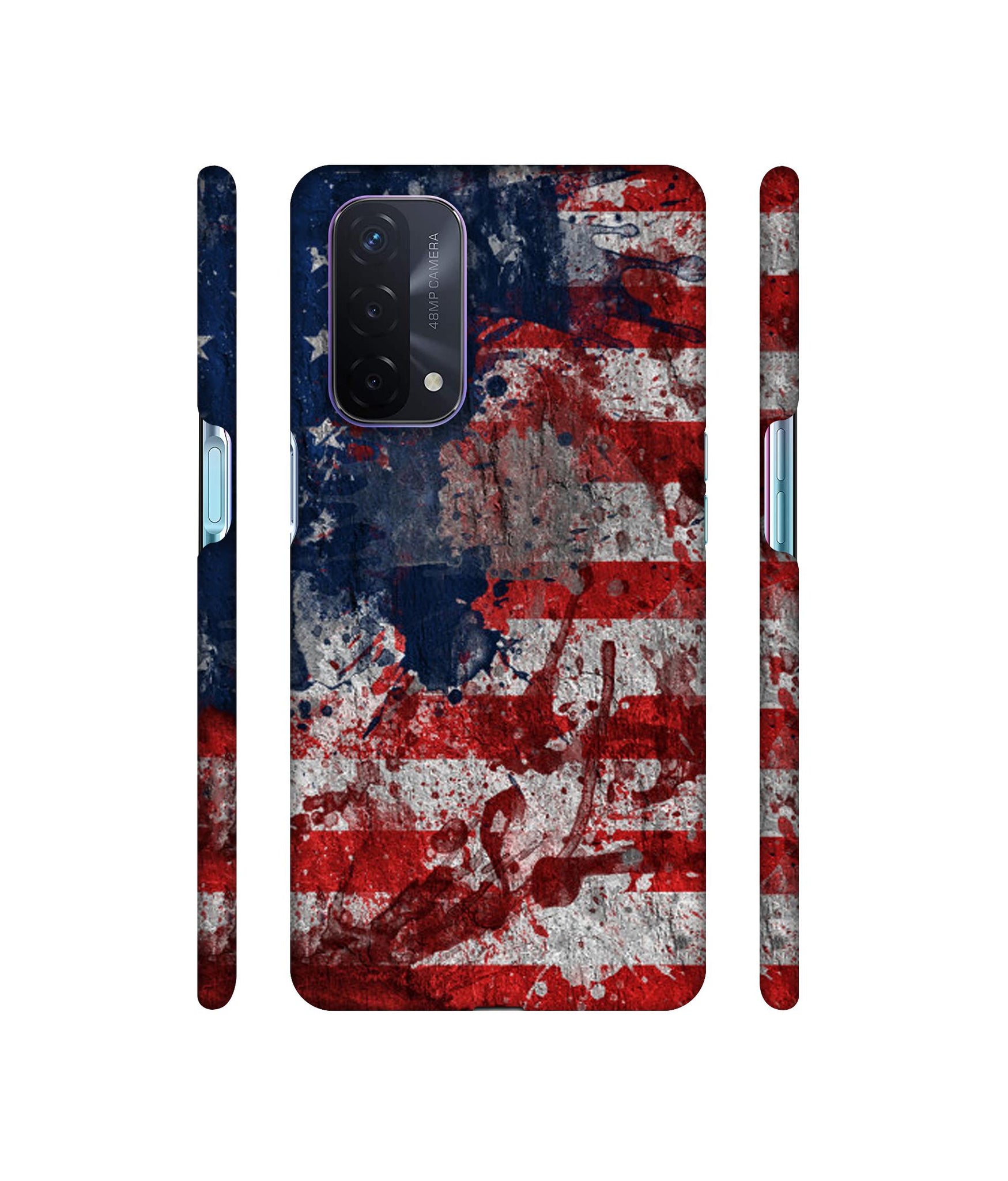 Painting American Designer Hard Back Cover for Oppo A74 5G