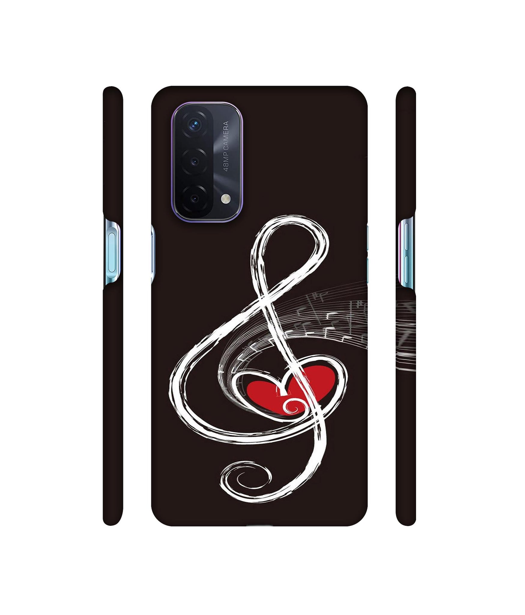 Love Note Music Designer Hard Back Cover for Oppo A74 5G