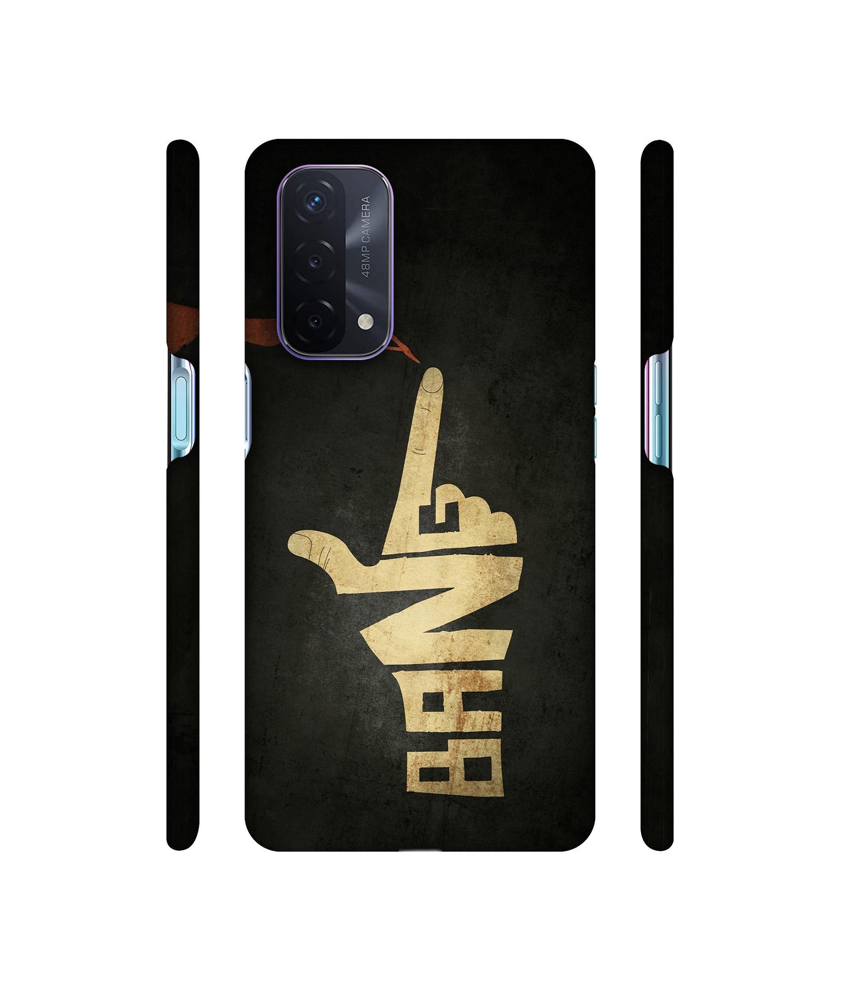 Pointing Designer Hard Back Cover for Oppo A74 5G