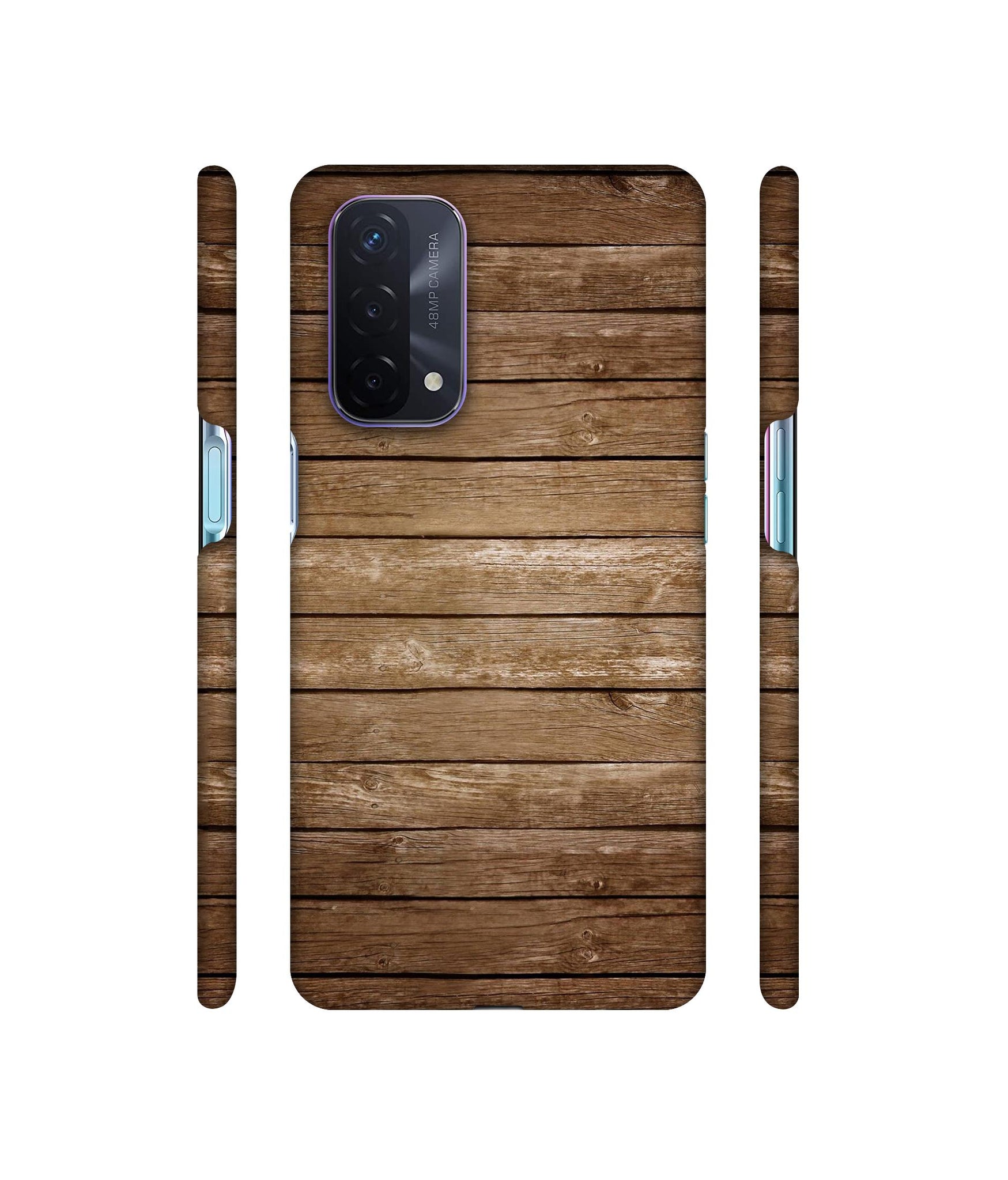 Wood Designer Hard Back Cover for Oppo A74 5G