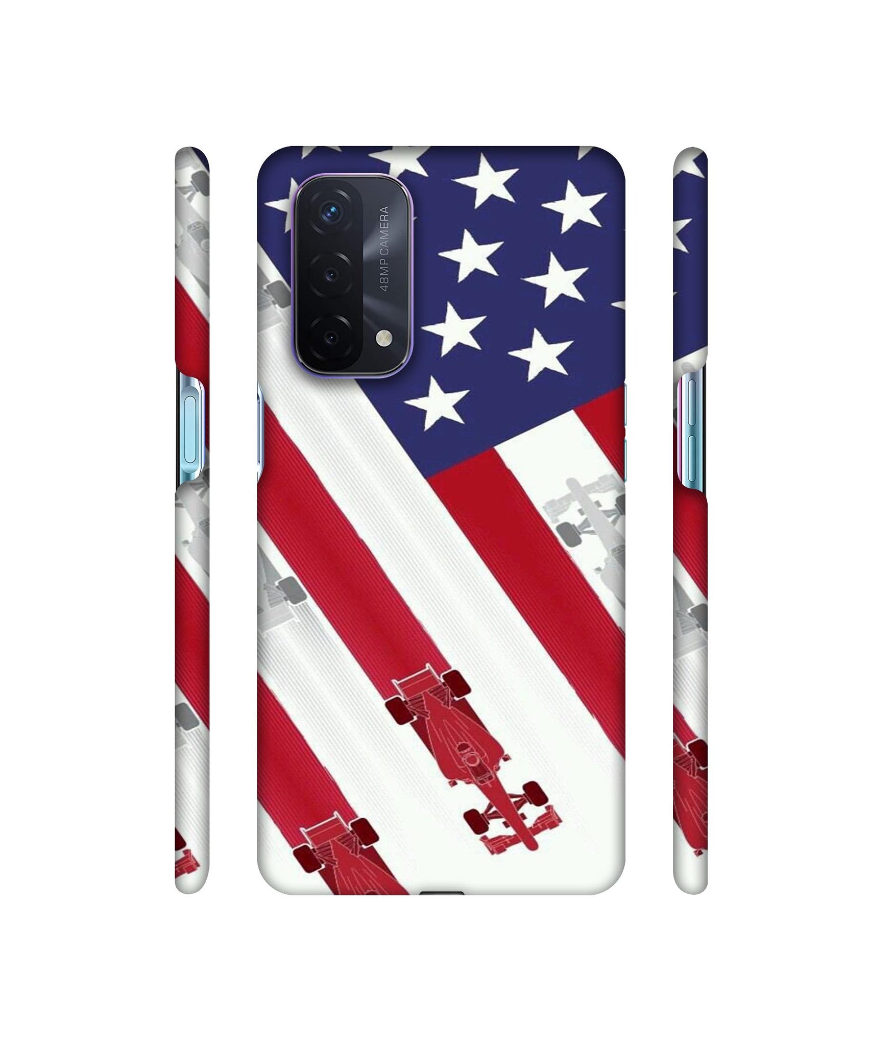 Ferrari On the Zoom Print Designer Hard Back Cover for Oppo A74 5G