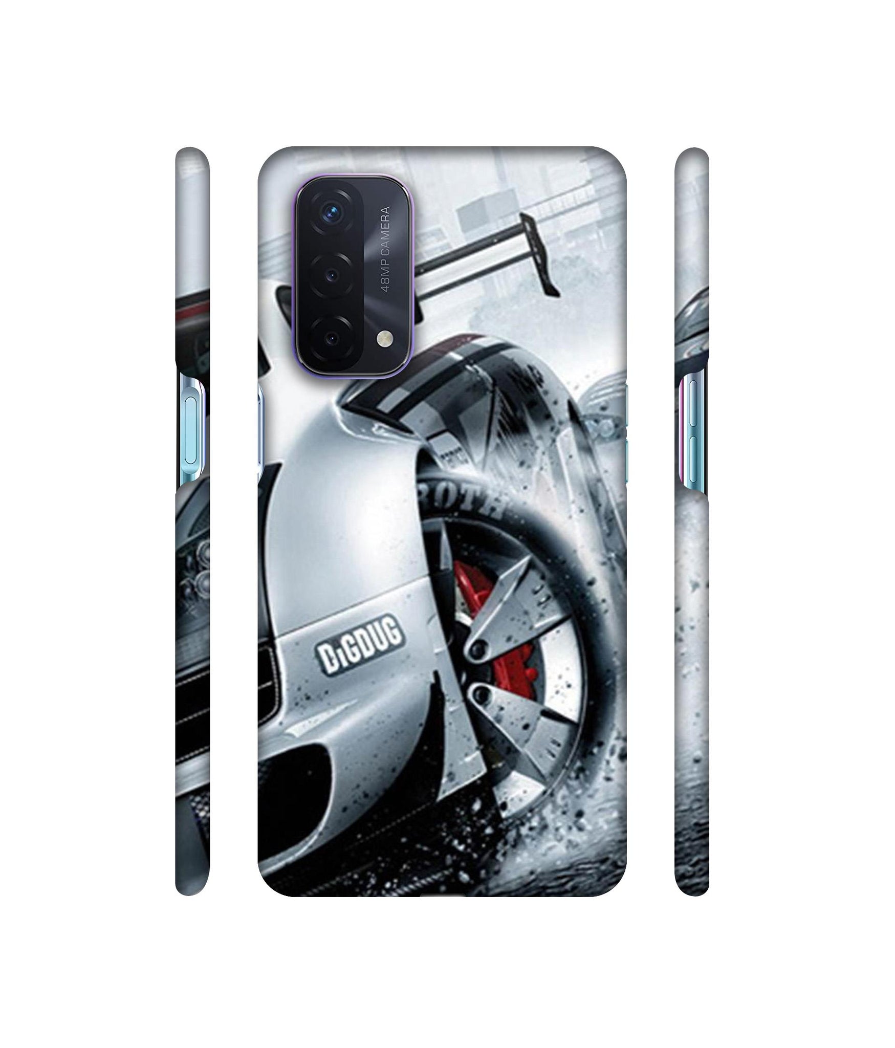 Drift Sport Print Designer Hard Back Cover for Oppo A74 5G