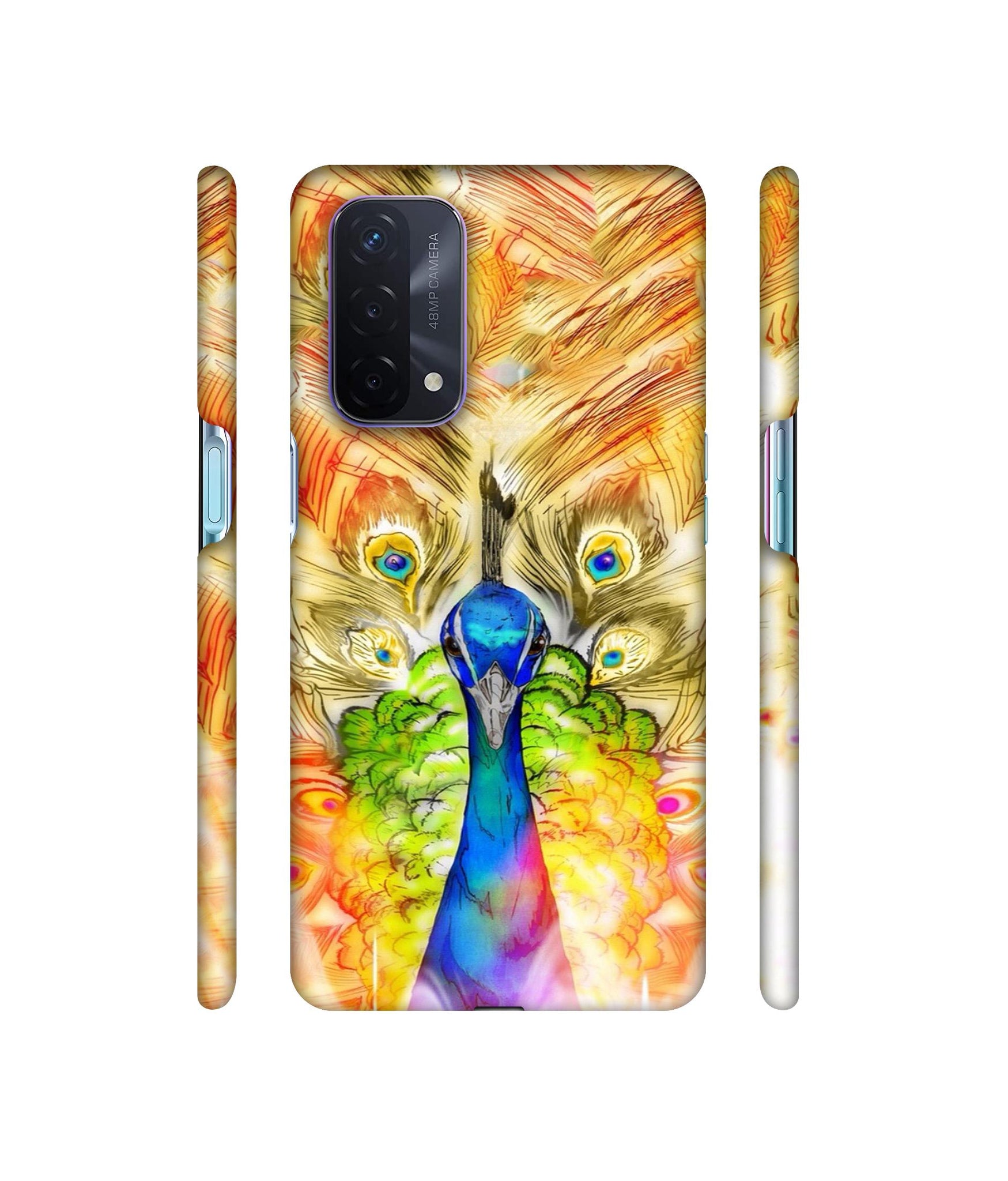 Colorful Joy Pattern Designer Hard Back Cover for Oppo A74 5G