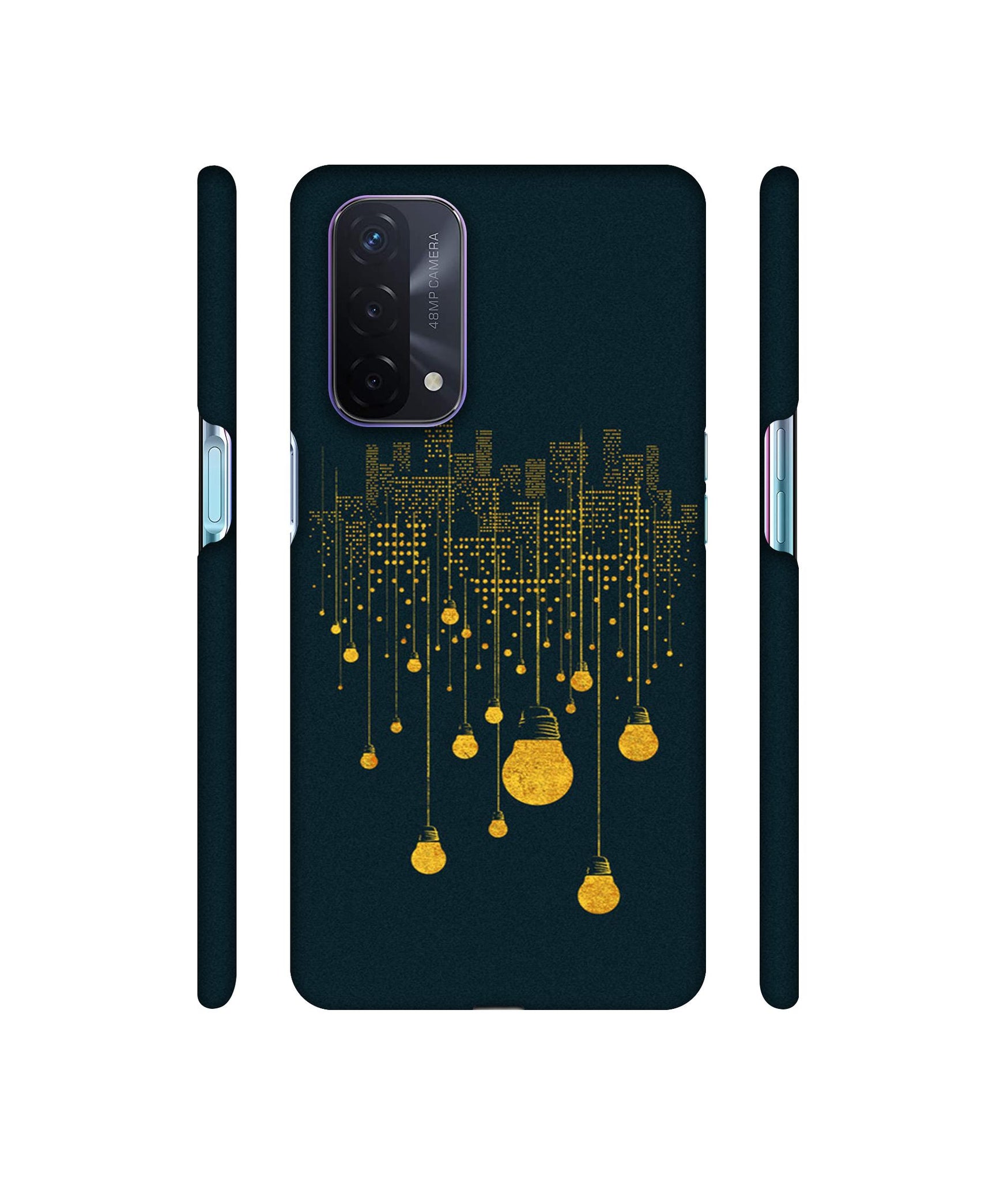 City Light Pattern Designer Hard Back Cover for Oppo A74 5G