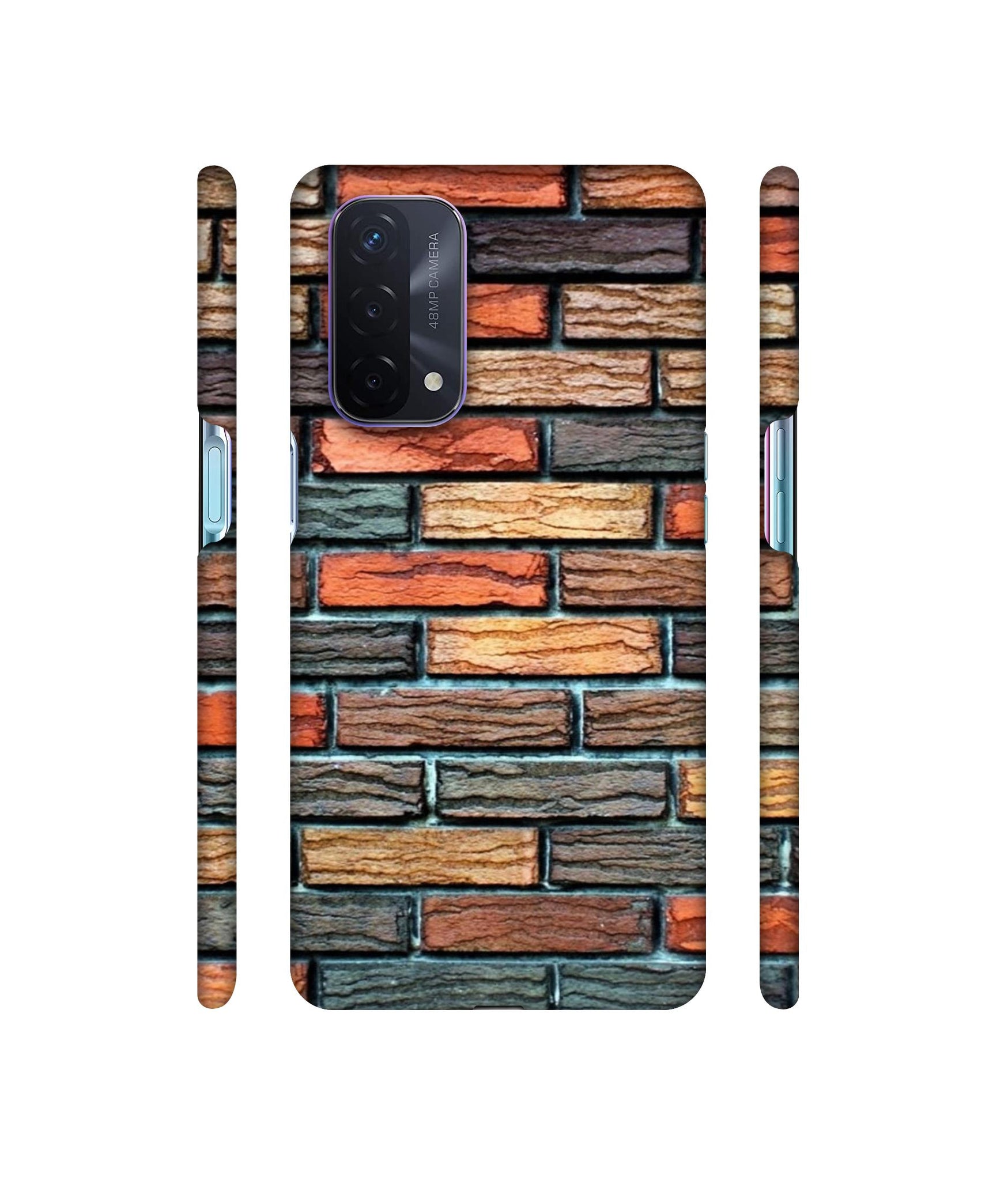 Brick Wall Designer Hard Back Cover for Oppo A74 5G