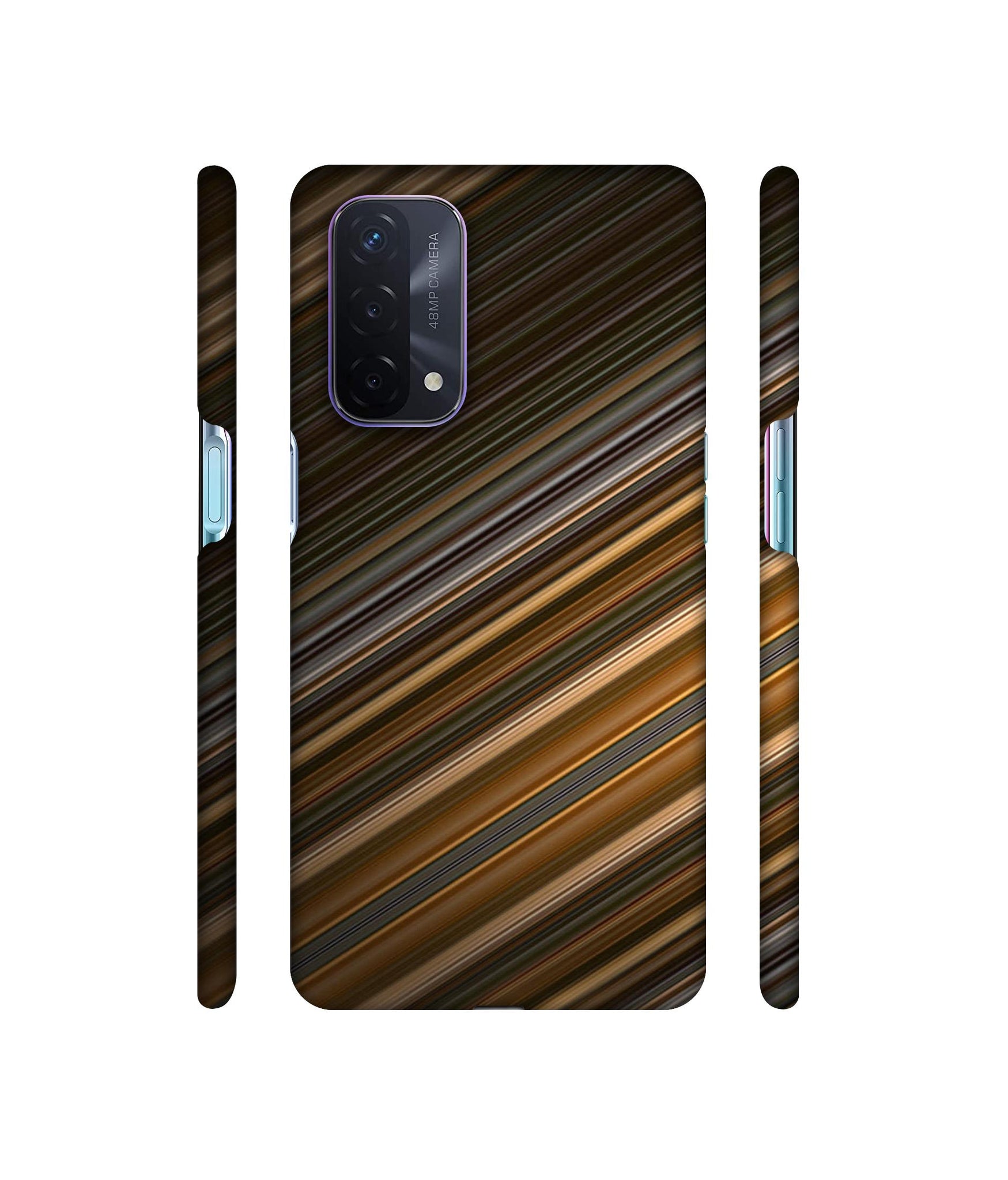 Stripes Designer Hard Back Cover for Oppo A74 5G