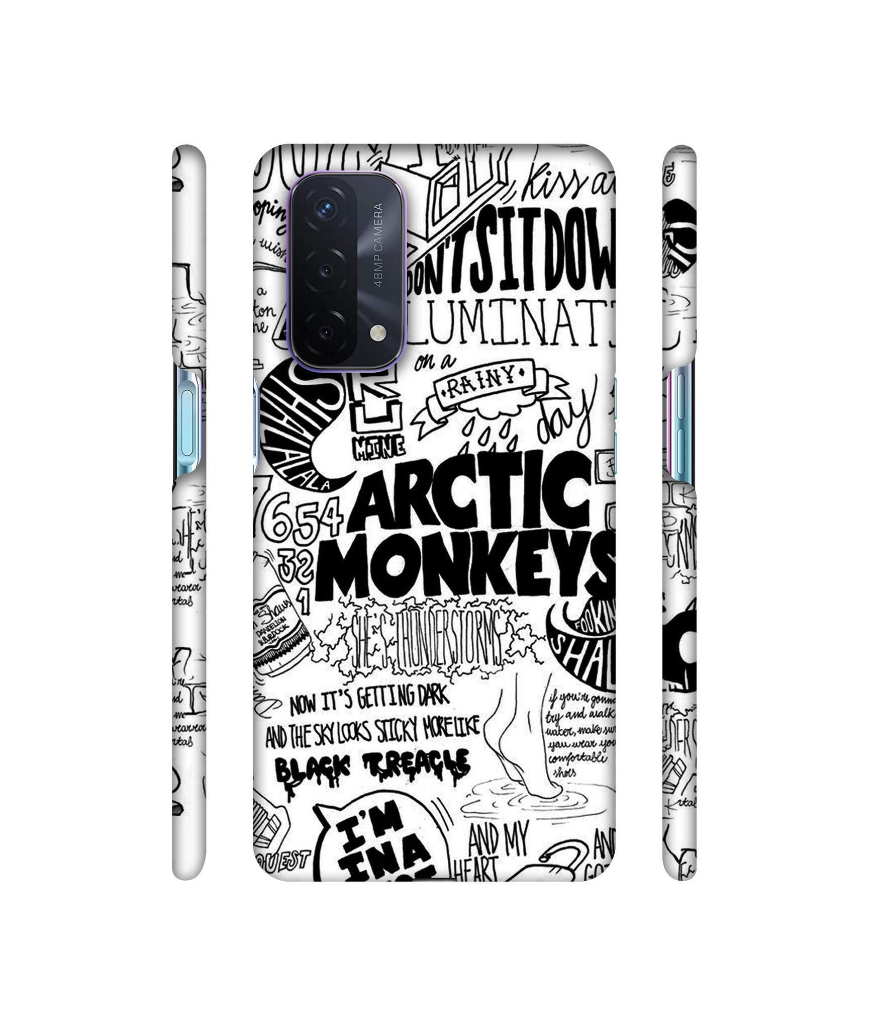 Arctic Monkeys Pattern Designer Hard Back Cover for Oppo A74 5G