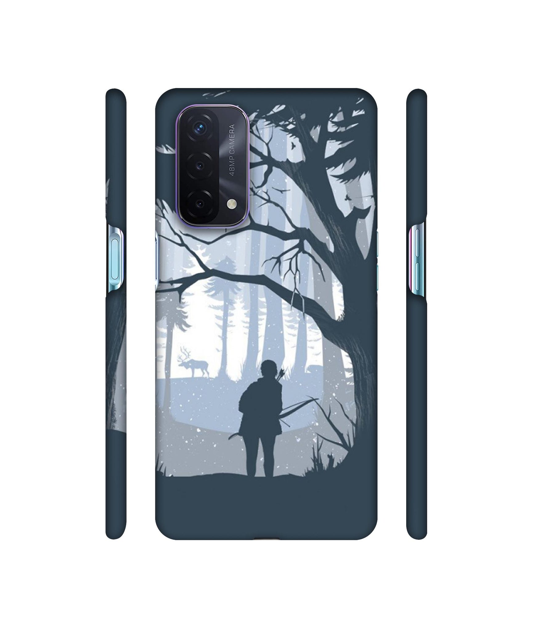 Hunter Designer Hard Back Cover for Oppo A74 5G