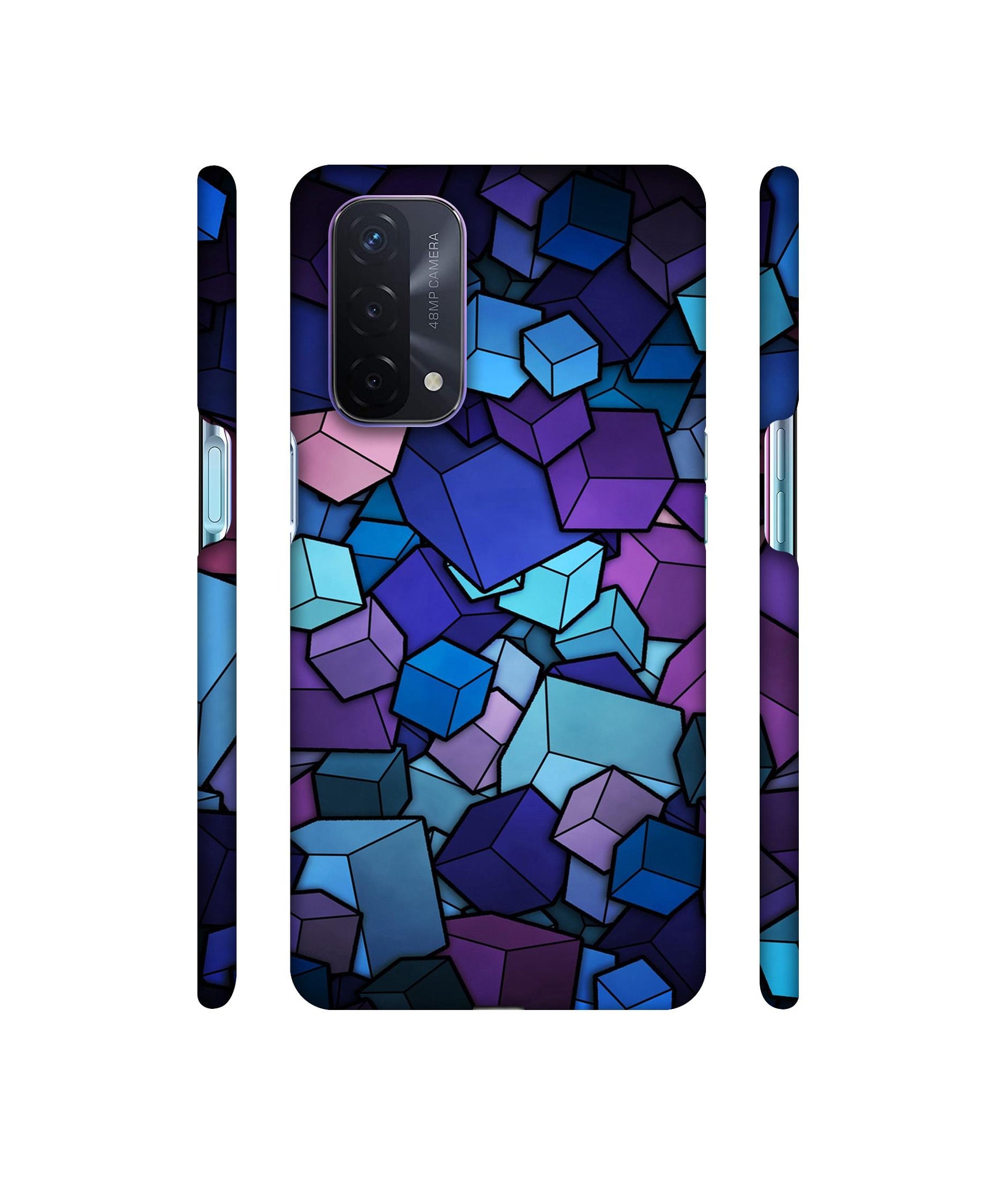 Color Box Designer Hard Back Cover for Oppo A74 5G