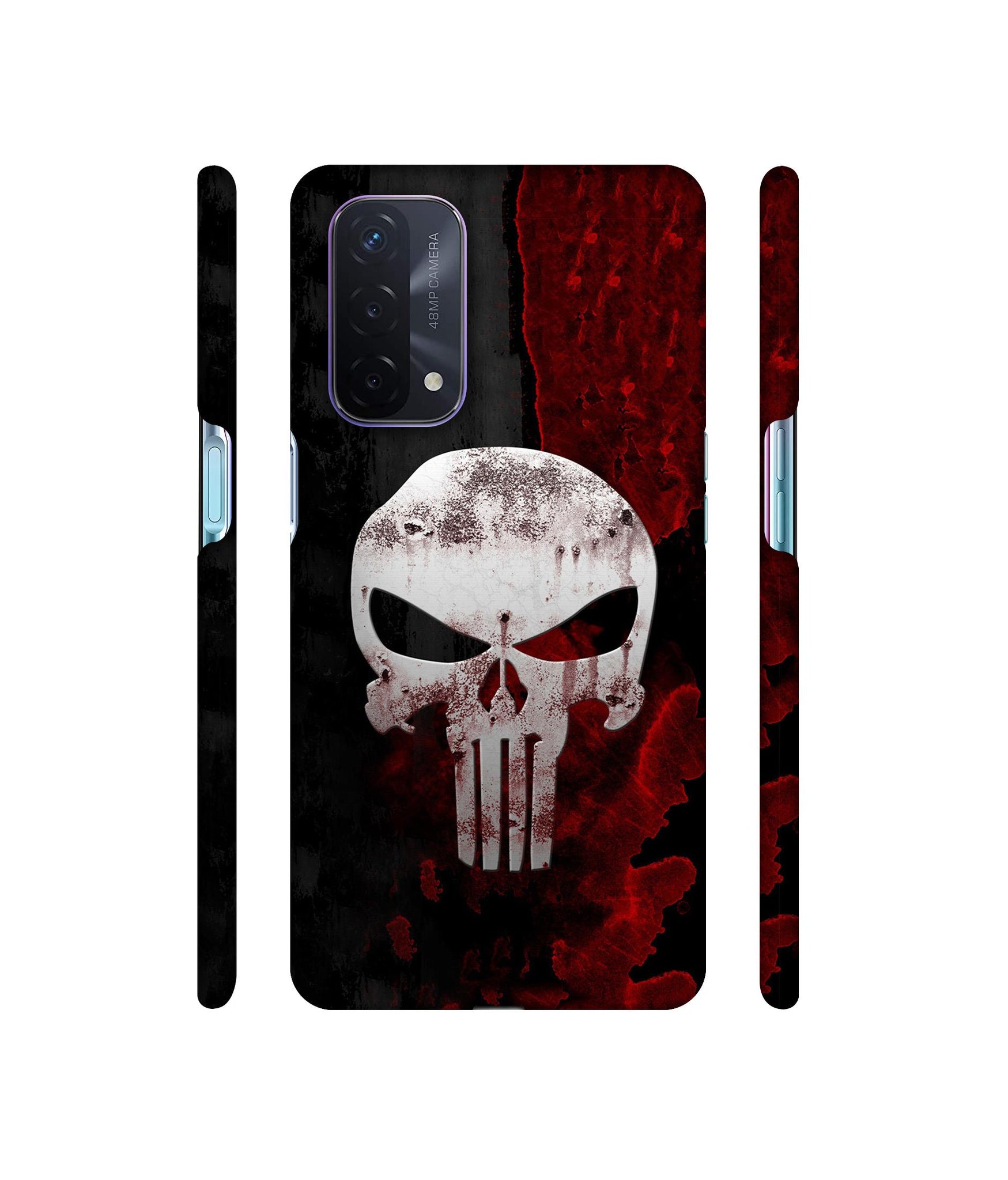 Punisher Skull Designer Hard Back Cover for Oppo A74 5G