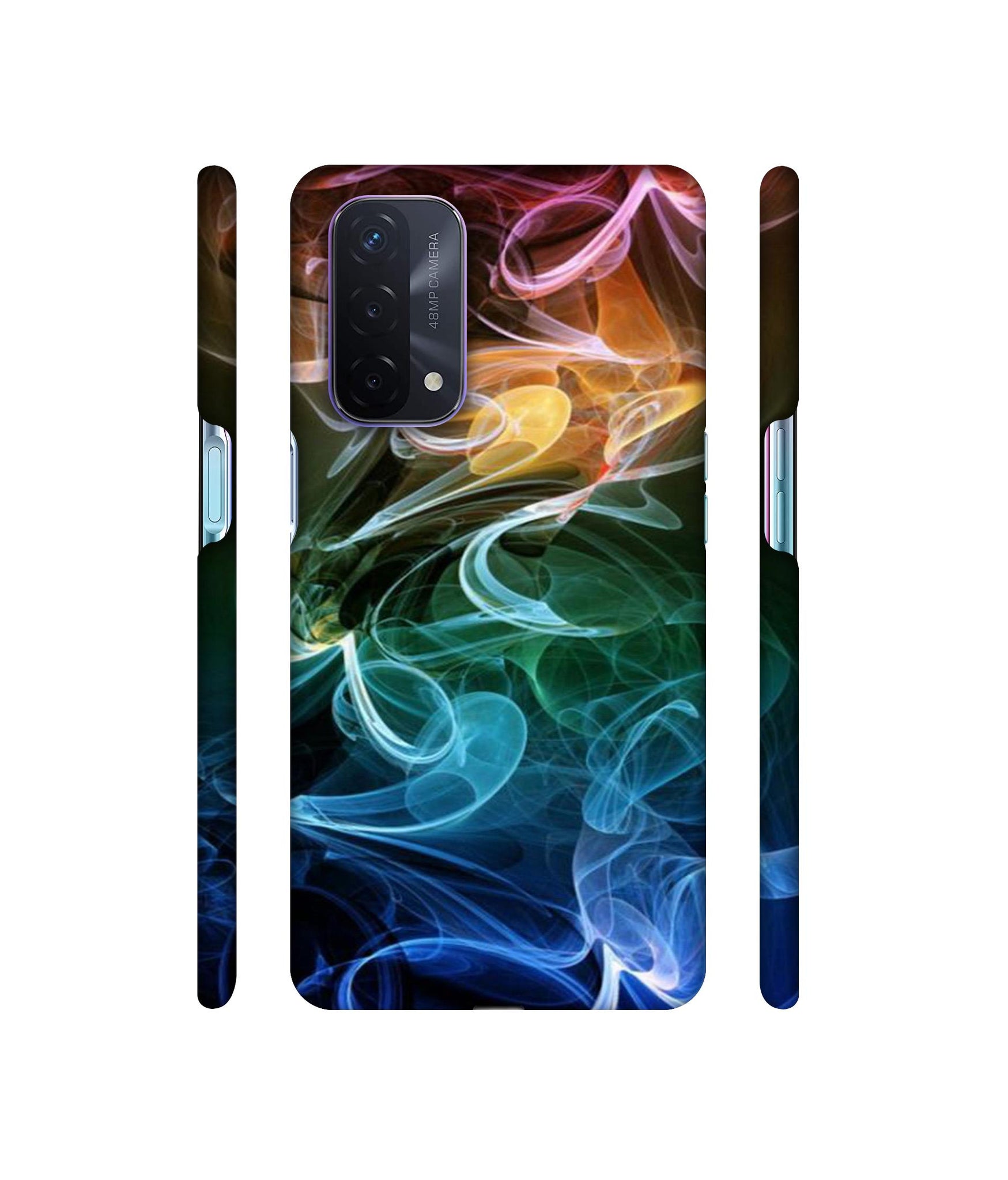Smoky Pattern Designer Hard Back Cover for Oppo A74 5G