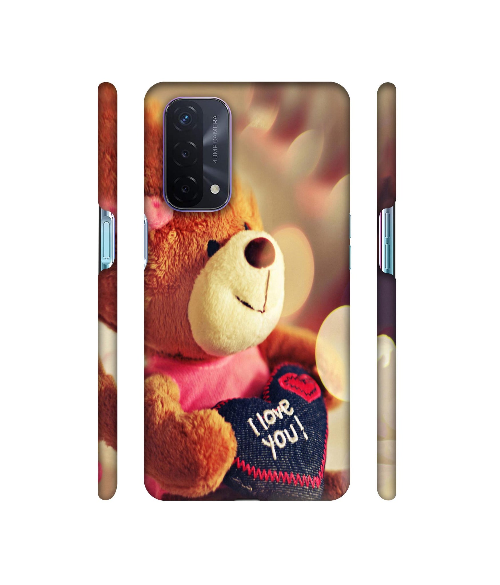 Teddy Bear Designer Hard Back Cover for Oppo A74 5G