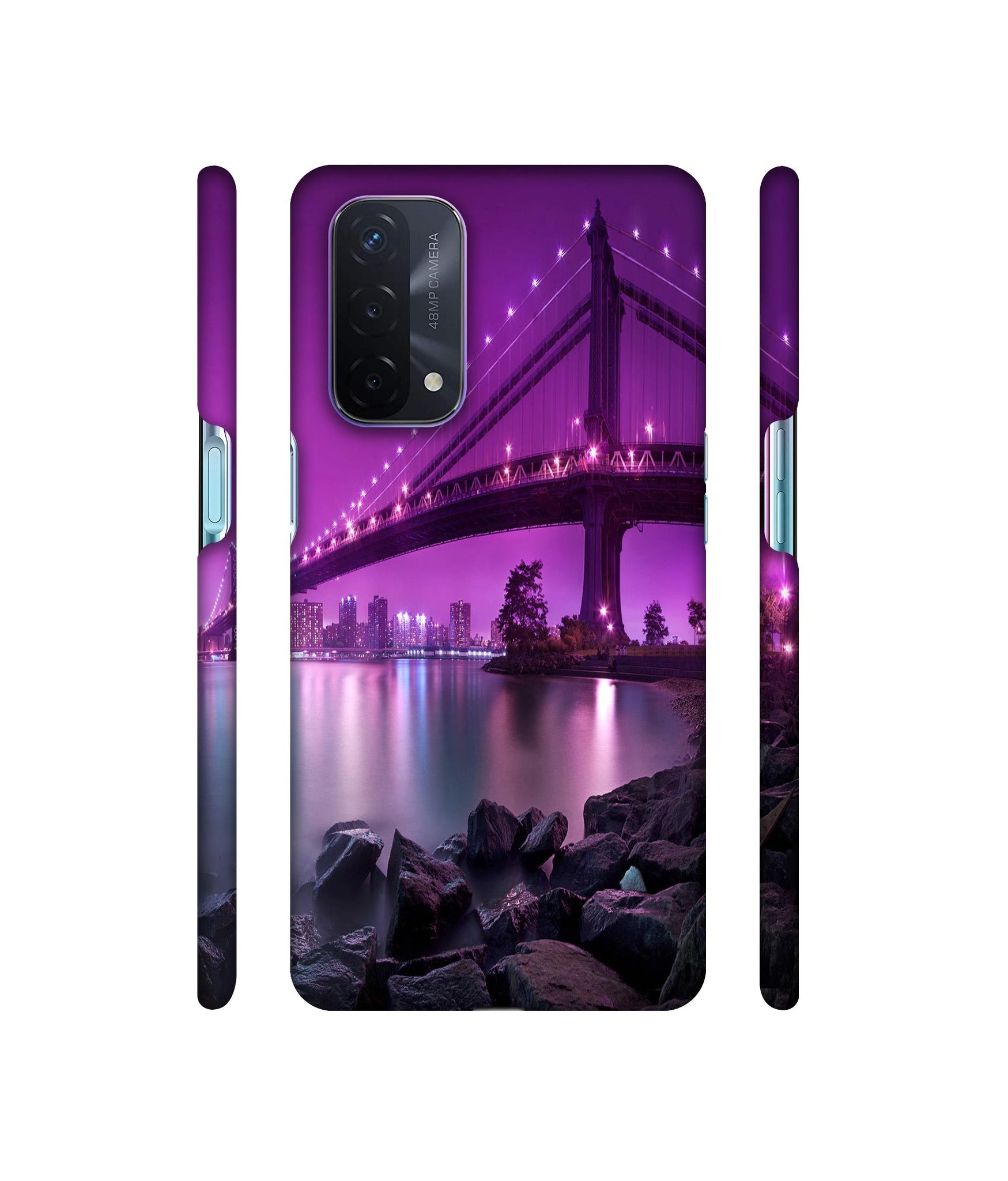 Manhattan Bridge Designer Hard Back Cover for Oppo A74 5G