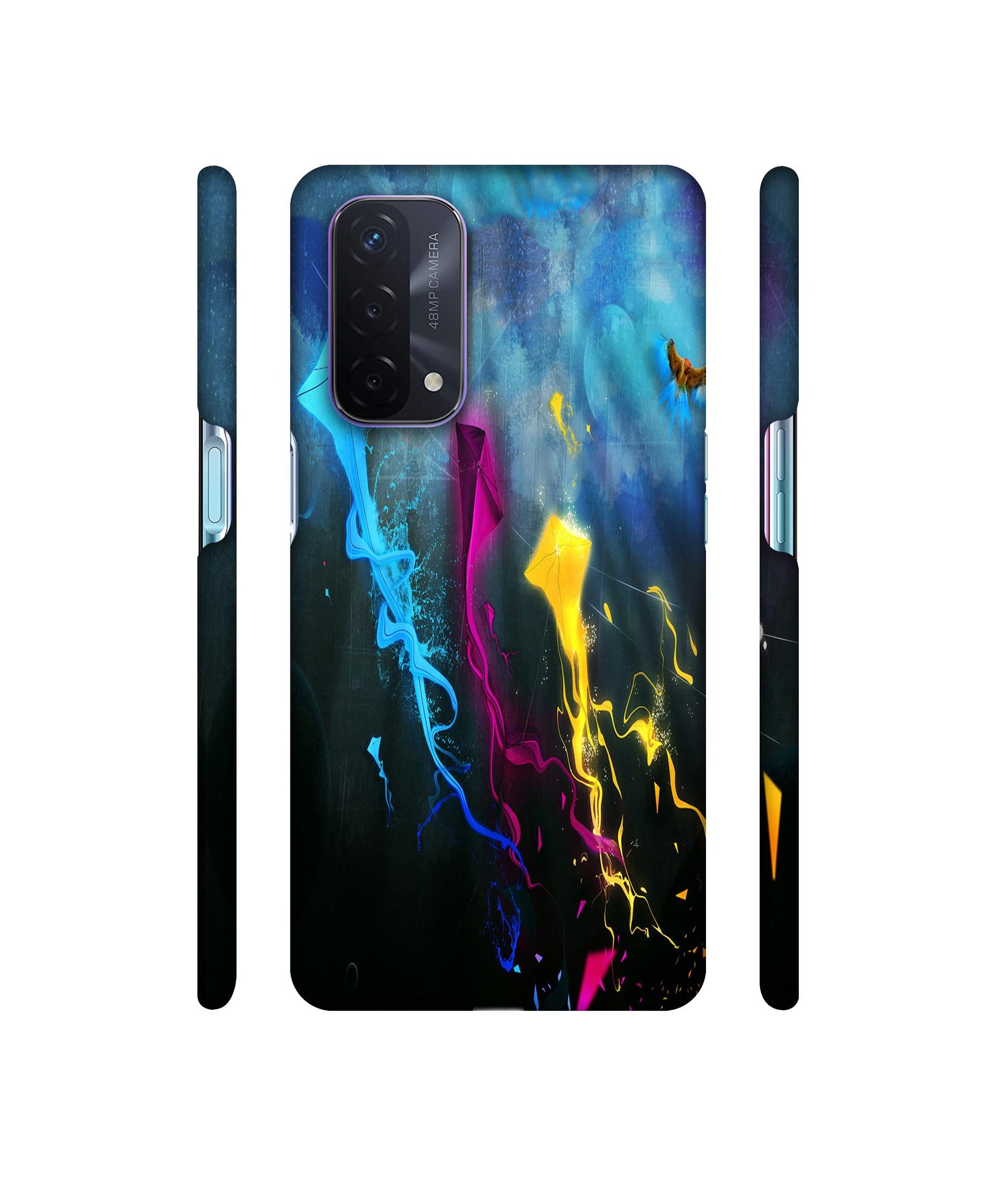 Kites Designer Hard Back Cover for Oppo A74 5G