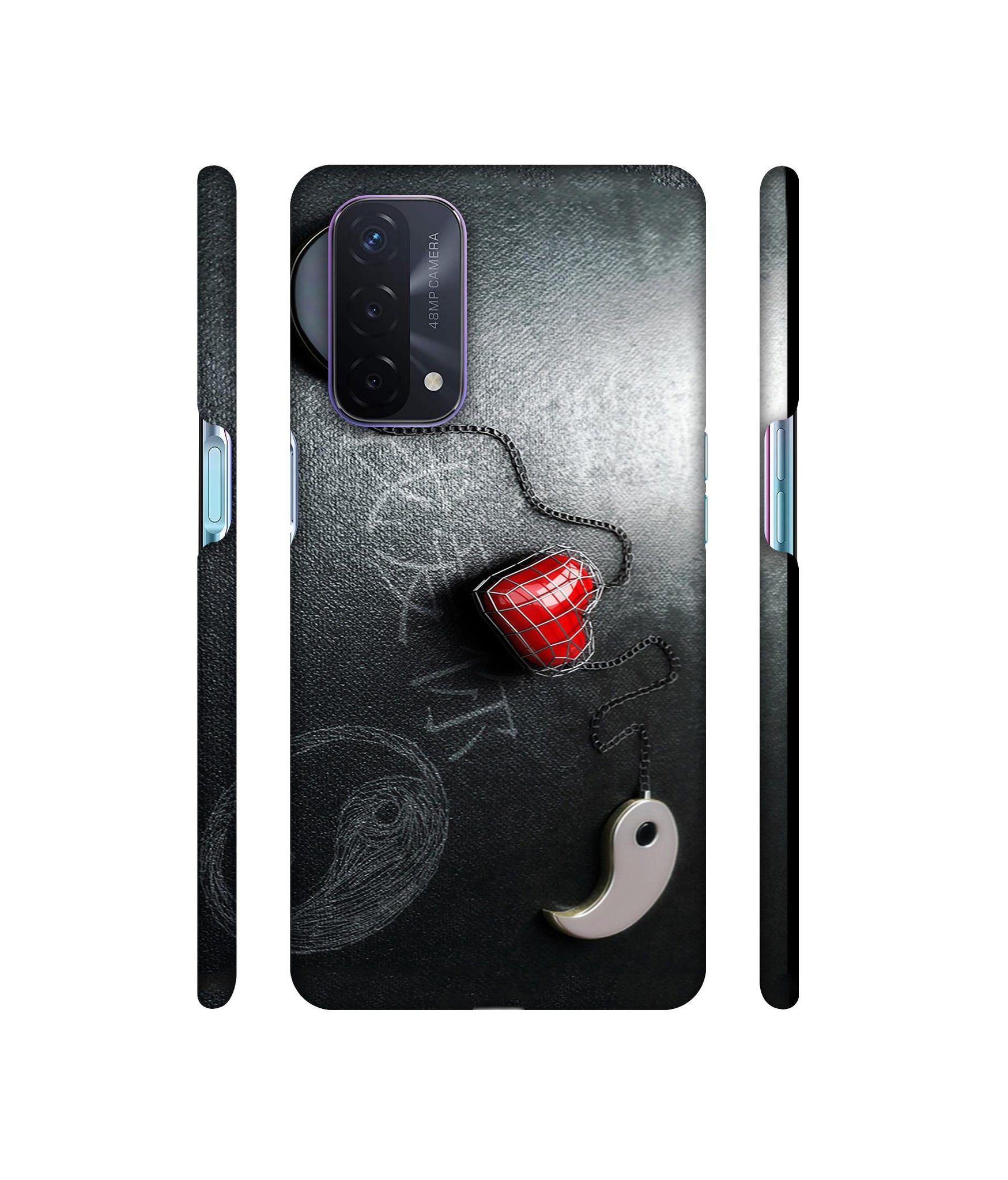 Chinnese Yin and Yang Designer Hard Back Cover for Oppo A74 5G